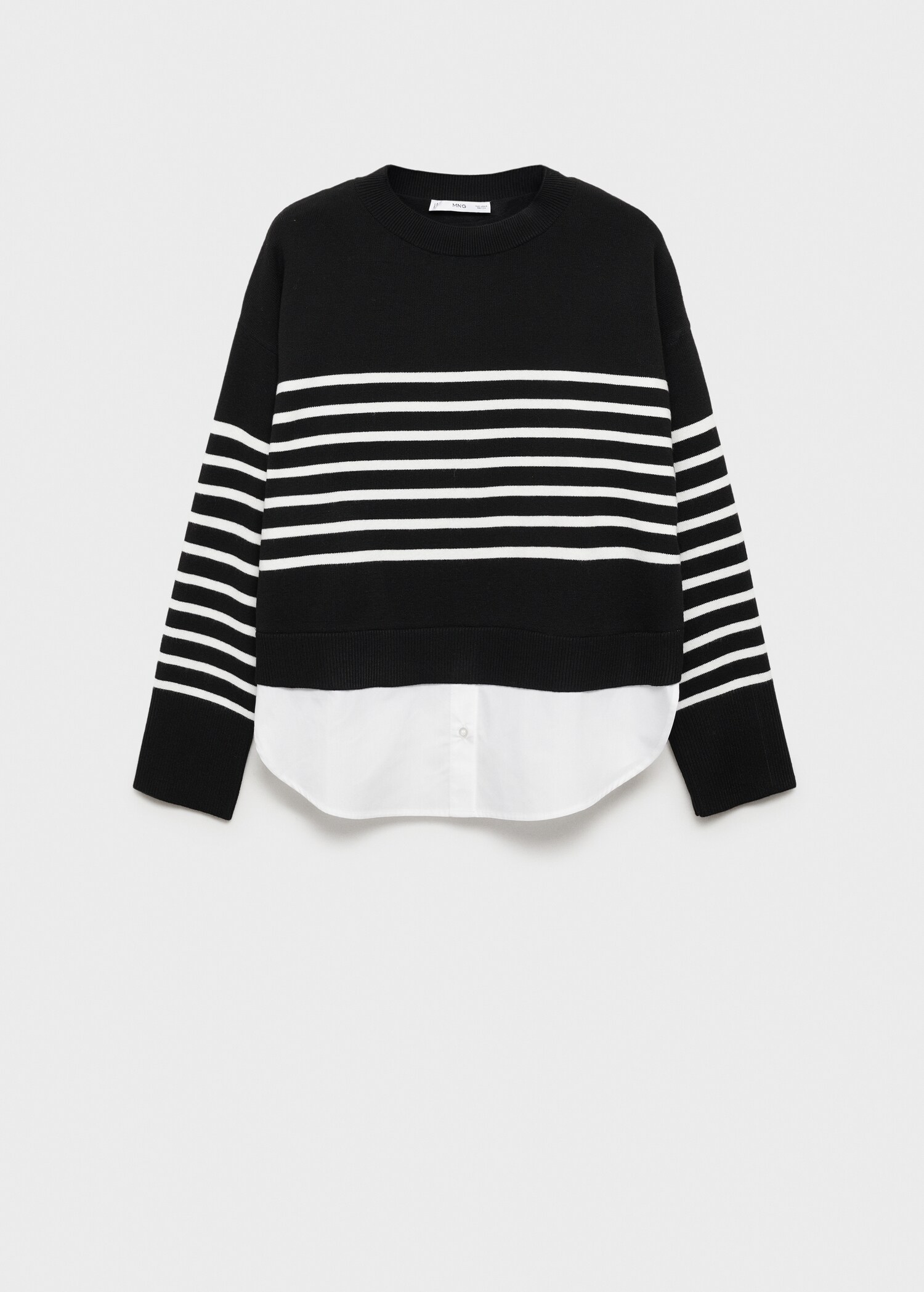 Combined knitted sweater - Article without model