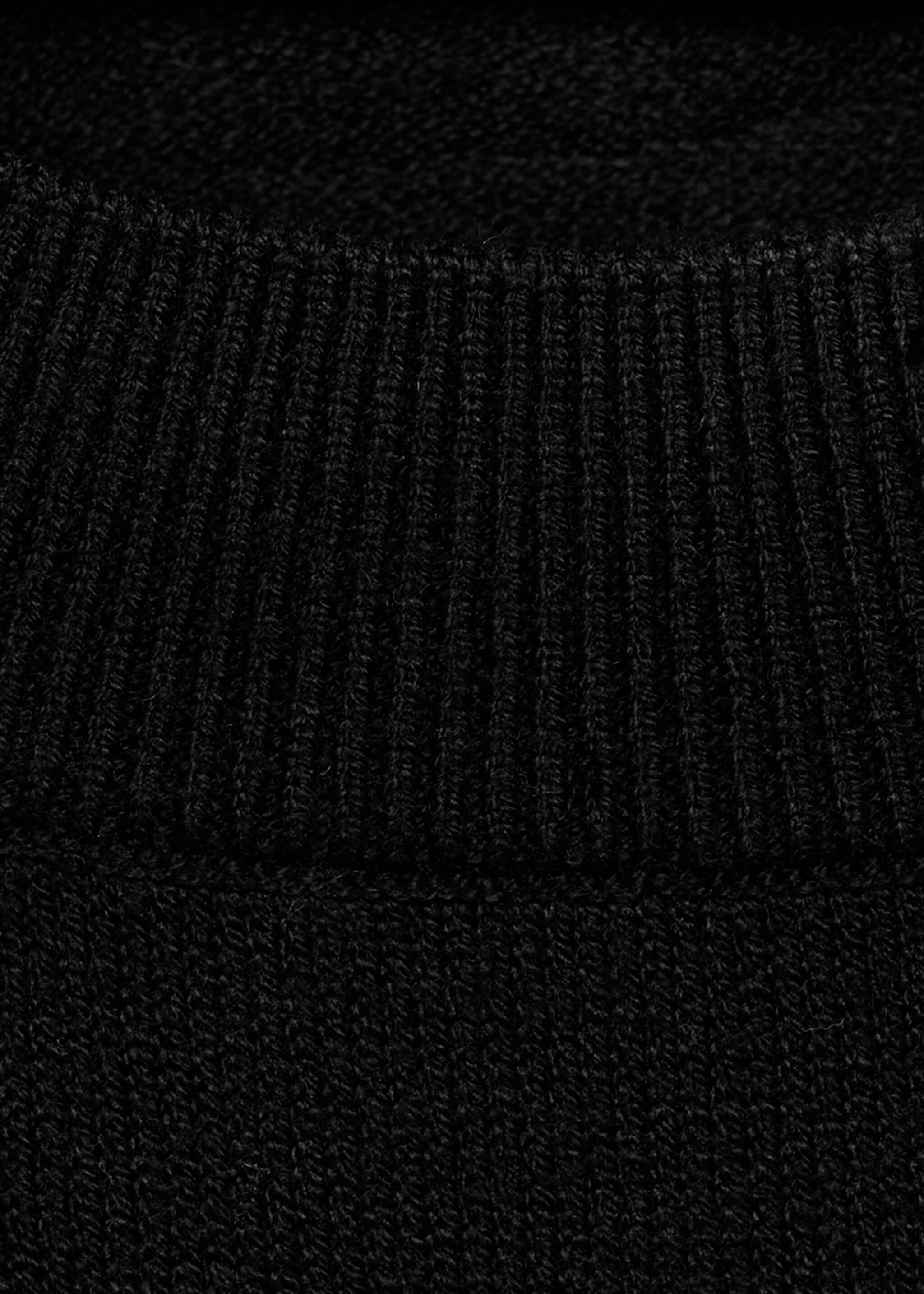 Combined knitted sweater - Details of the article 0, Black. Ref: 87024080-00.