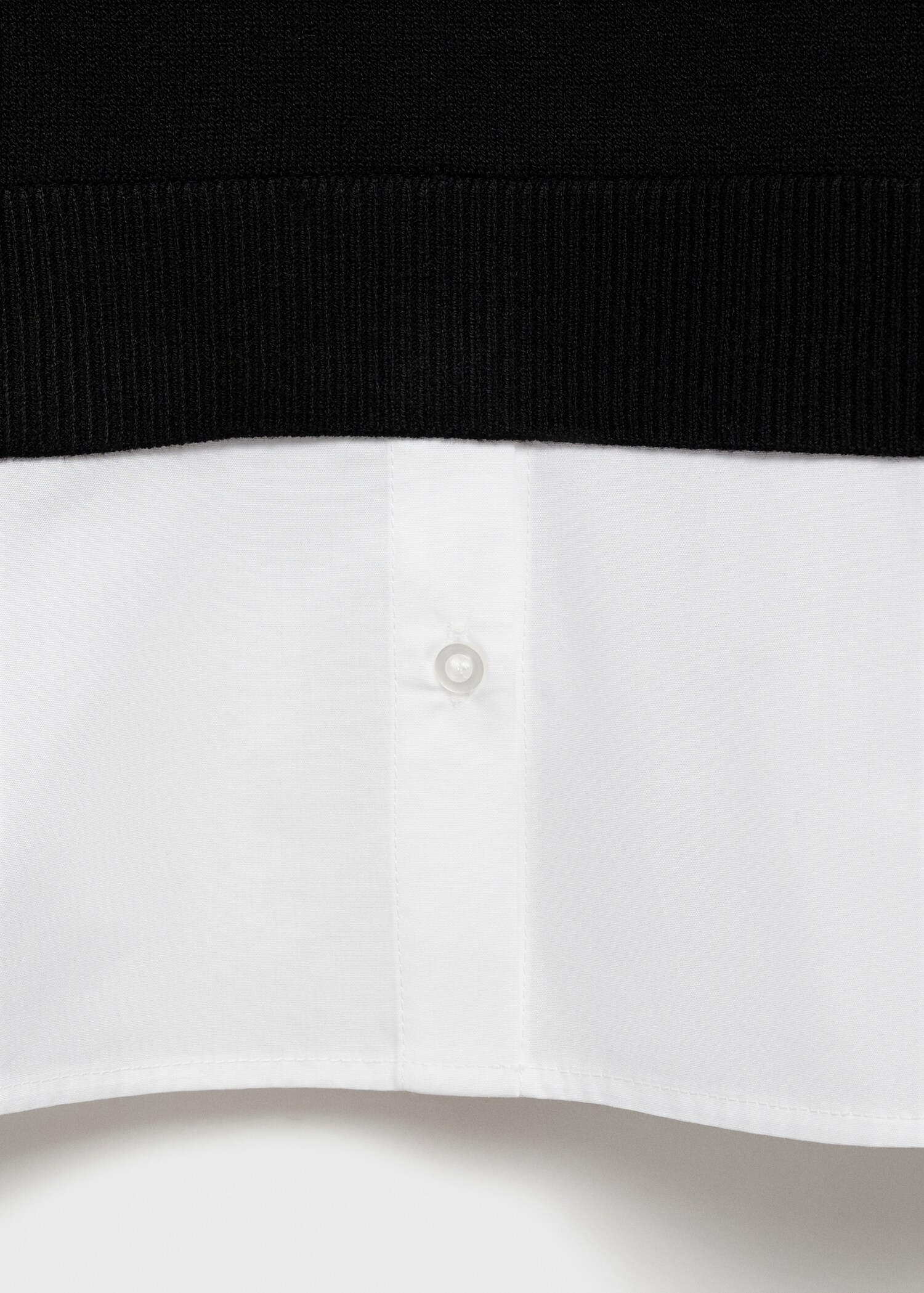 Combined knitted sweater - Details of the article 8