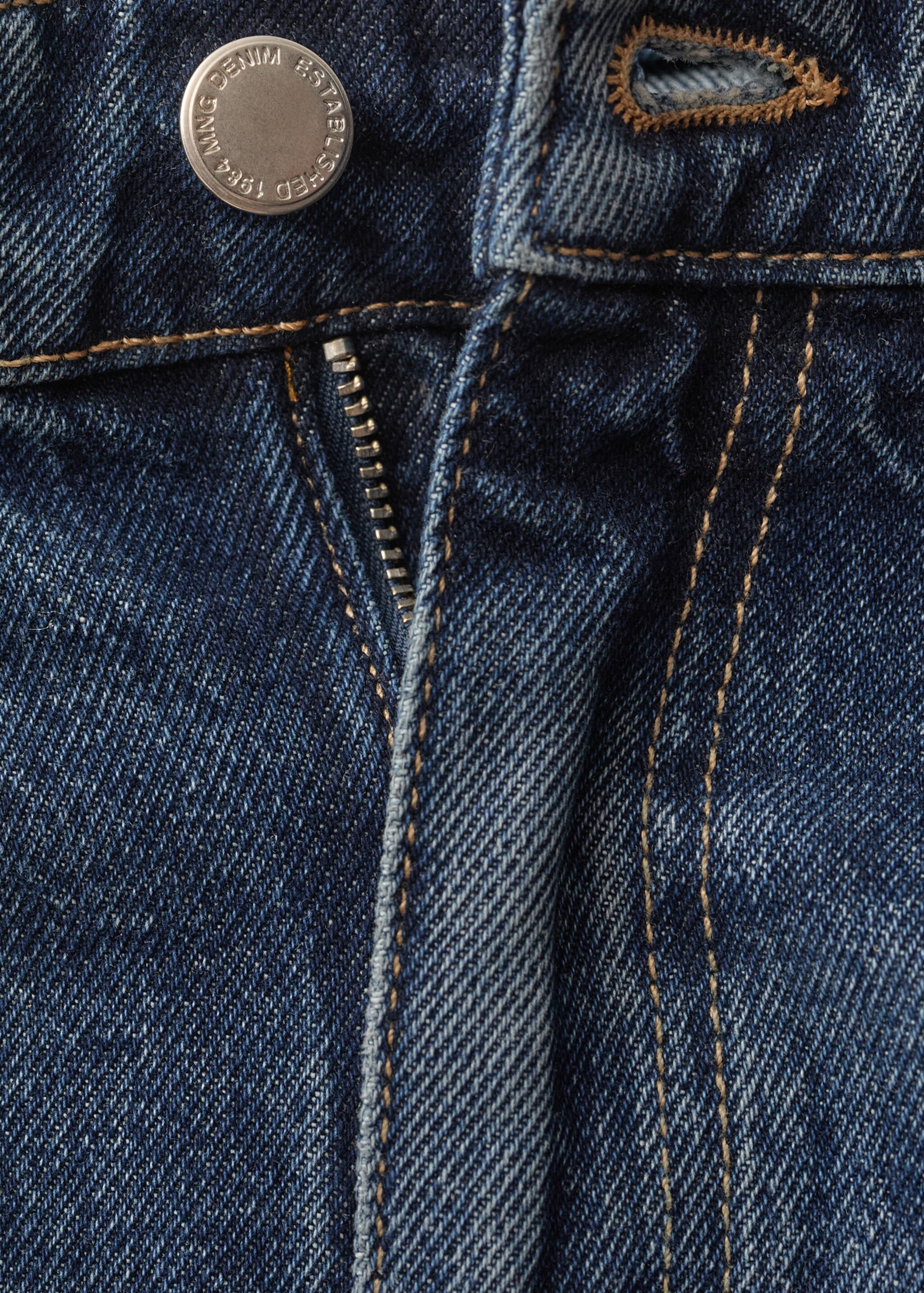 High-waist flared jeans - Details of the article 0, Dark Blue. Ref: 87024081-00.