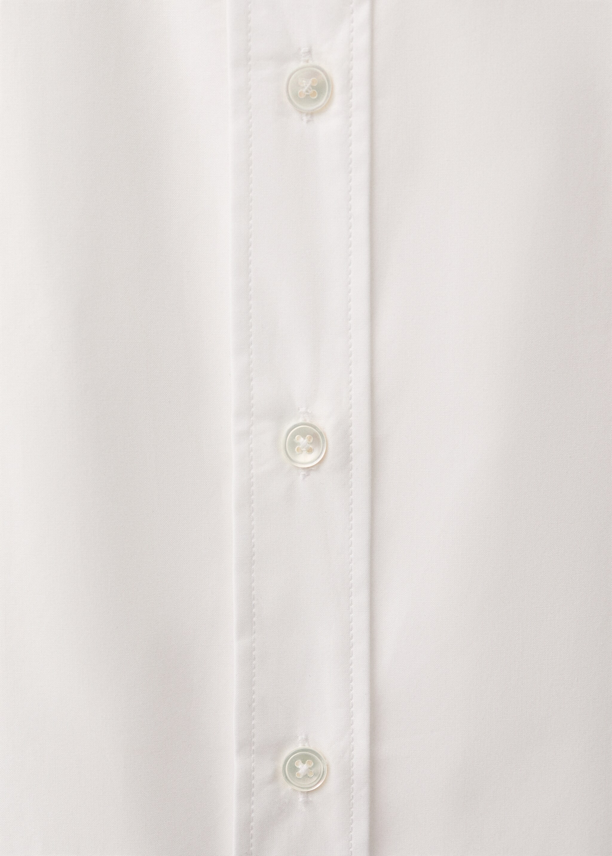 Oversized-Baumwollbluse - Detail des Artikels 0, Cremeweiß. Ref: 87024083-00.