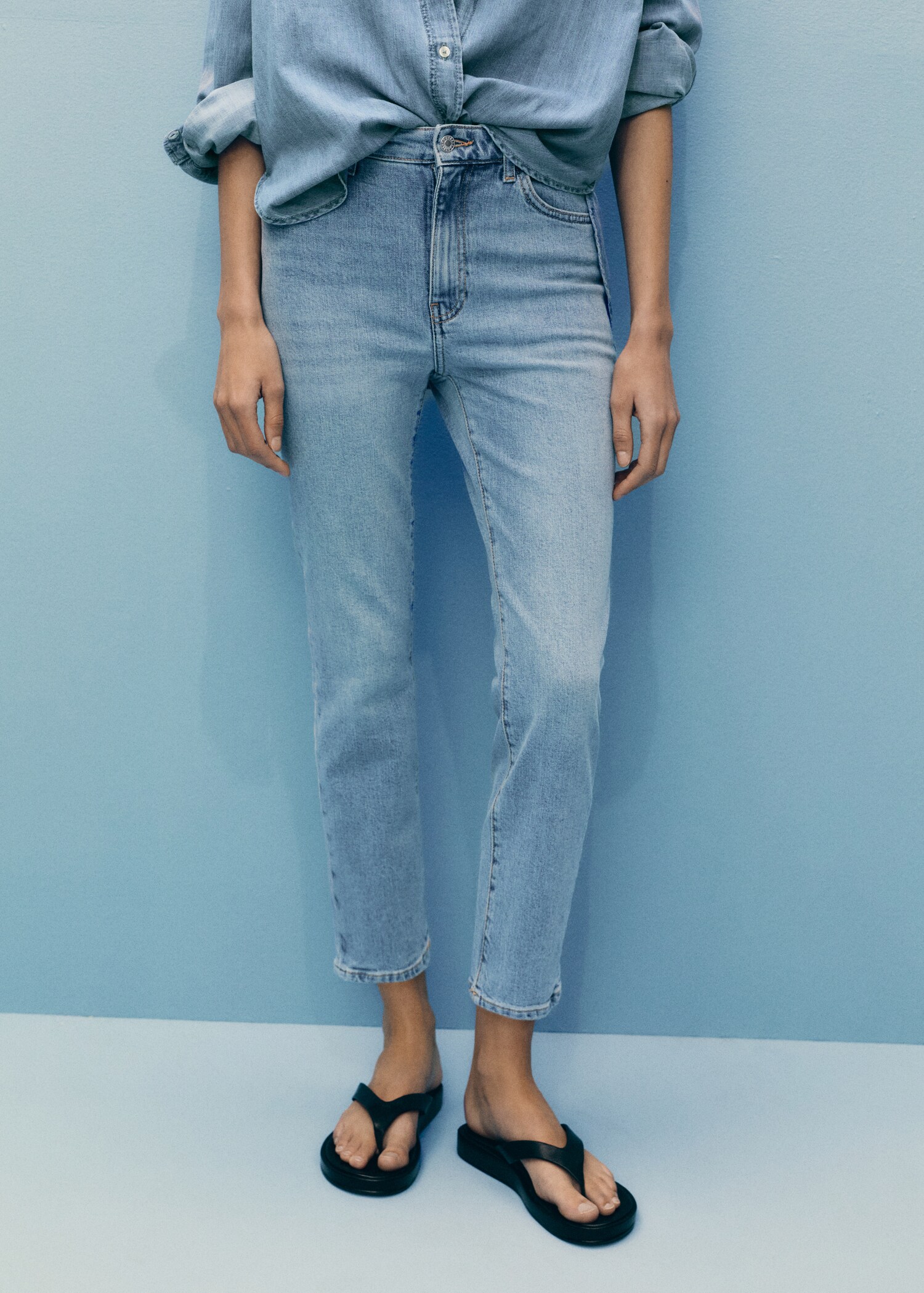 Jean Claudia slim crop - Plan moyen