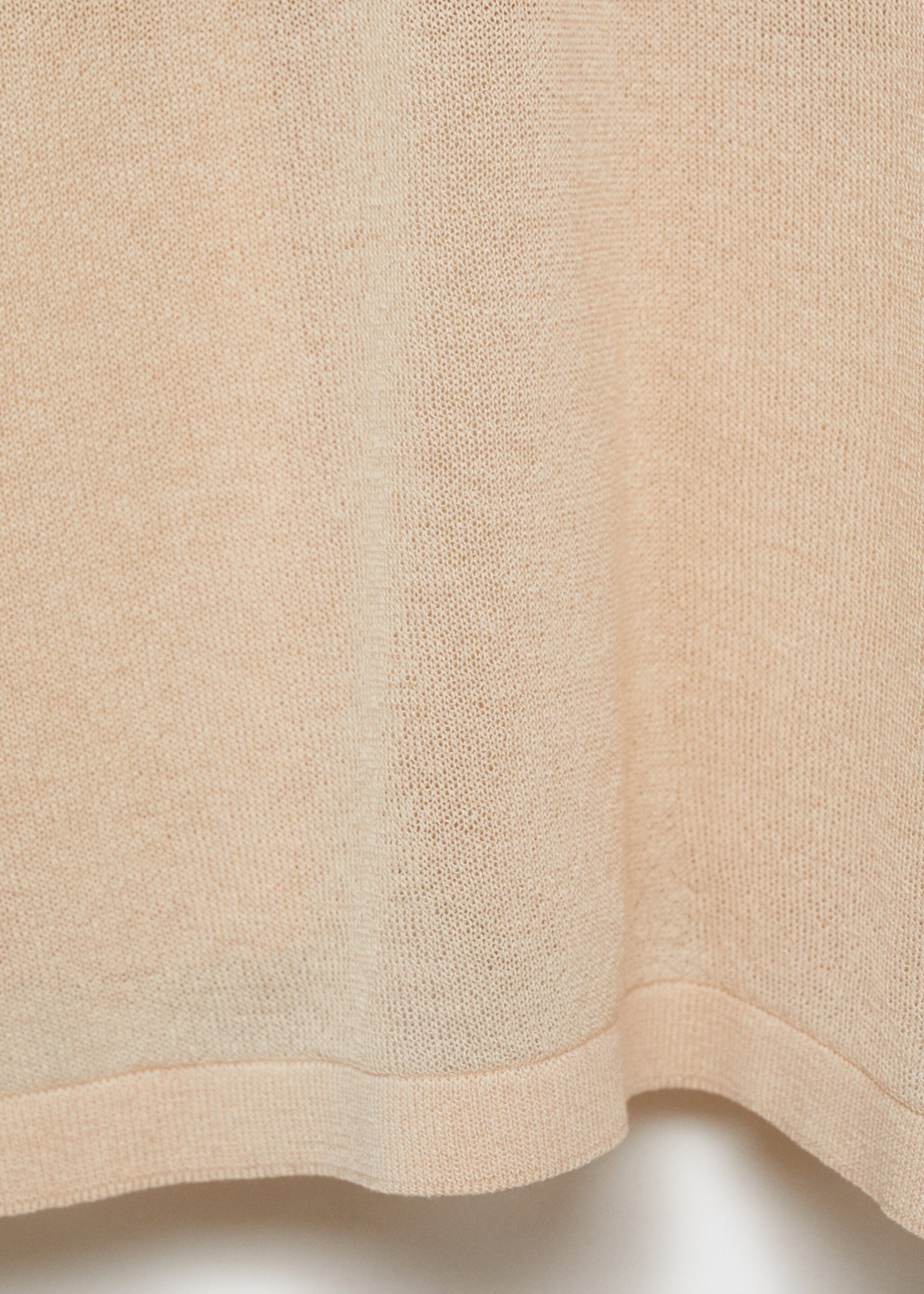 Oversize short sleeve sweater - Details of the article 0, Ecru. Ref: 87024093-00.