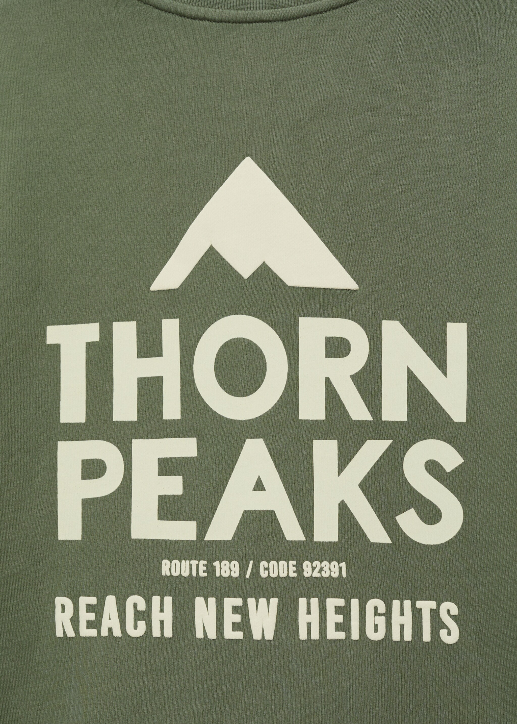 Bavlněná mikina s nápisem - Detail zboží 0, Mentolová zelená. Ref: 87024095-00.