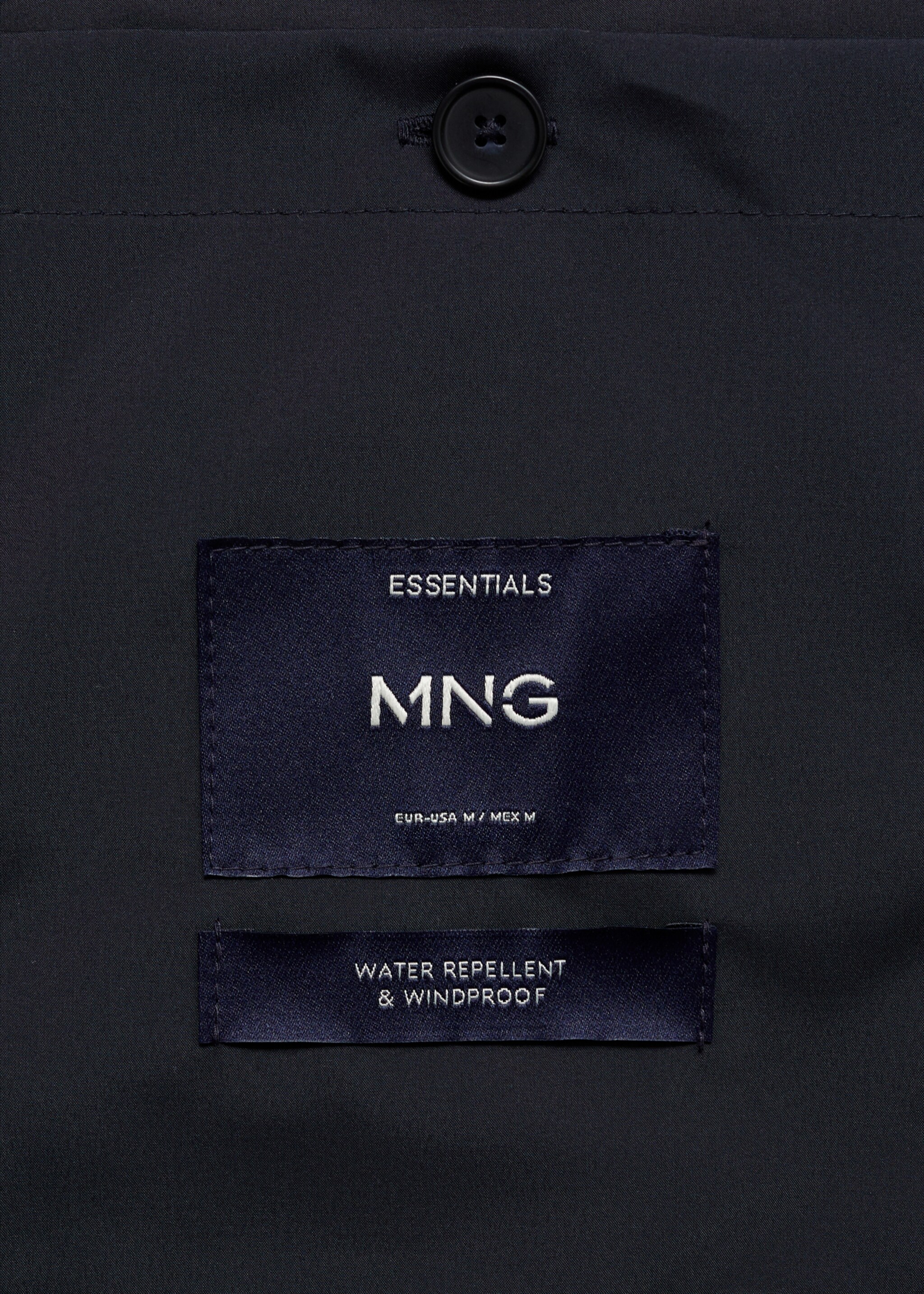 Water-repellent bomber jacket with pockets - Details of the article 0, Night Blue. Ref: 87024392-00.