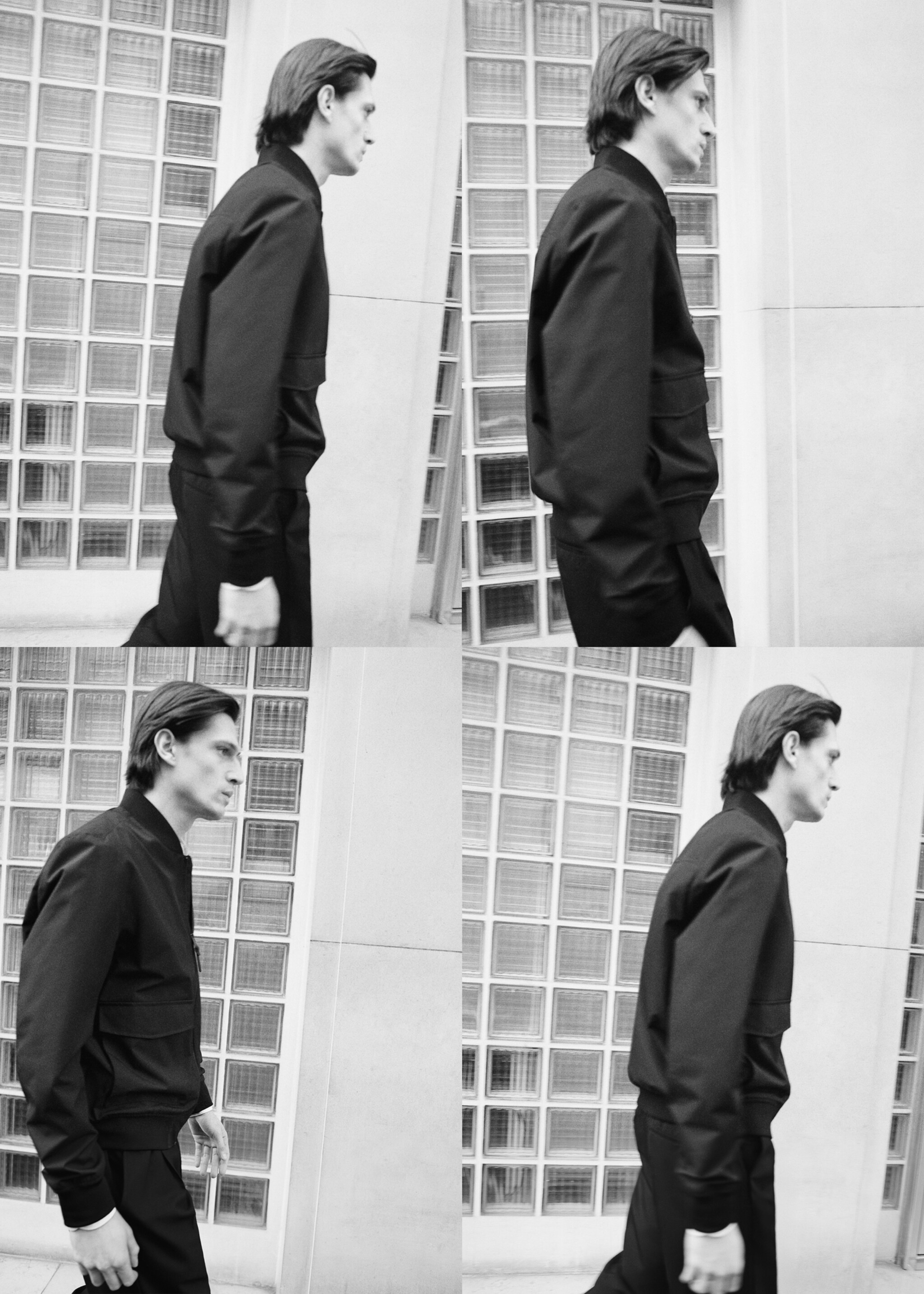 Water-repellent bomber jacket with pockets - Details of the article 5, Night Blue. Ref: 87024392-00.