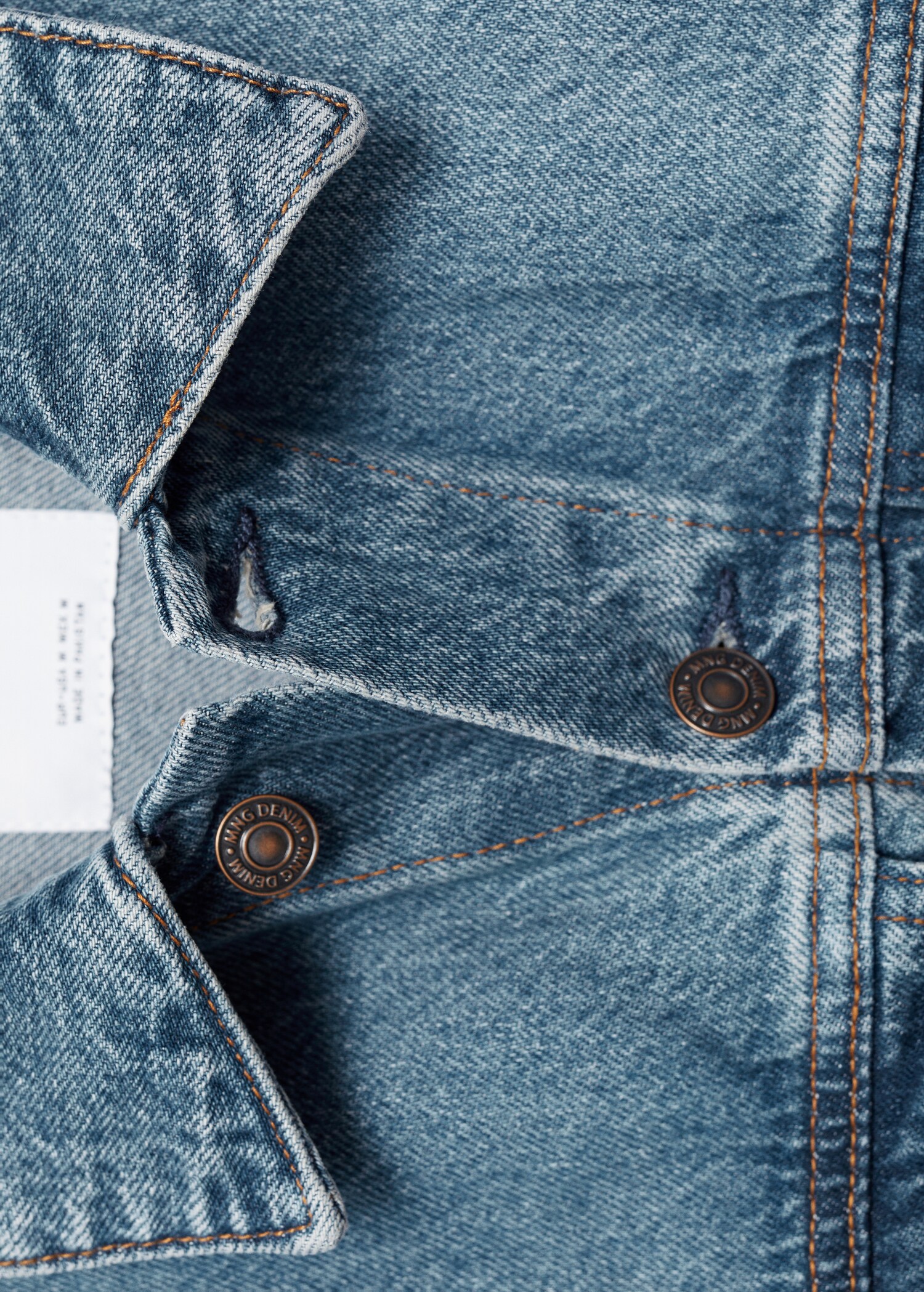 Denim jacket with worn-out effect - Details of the article 8