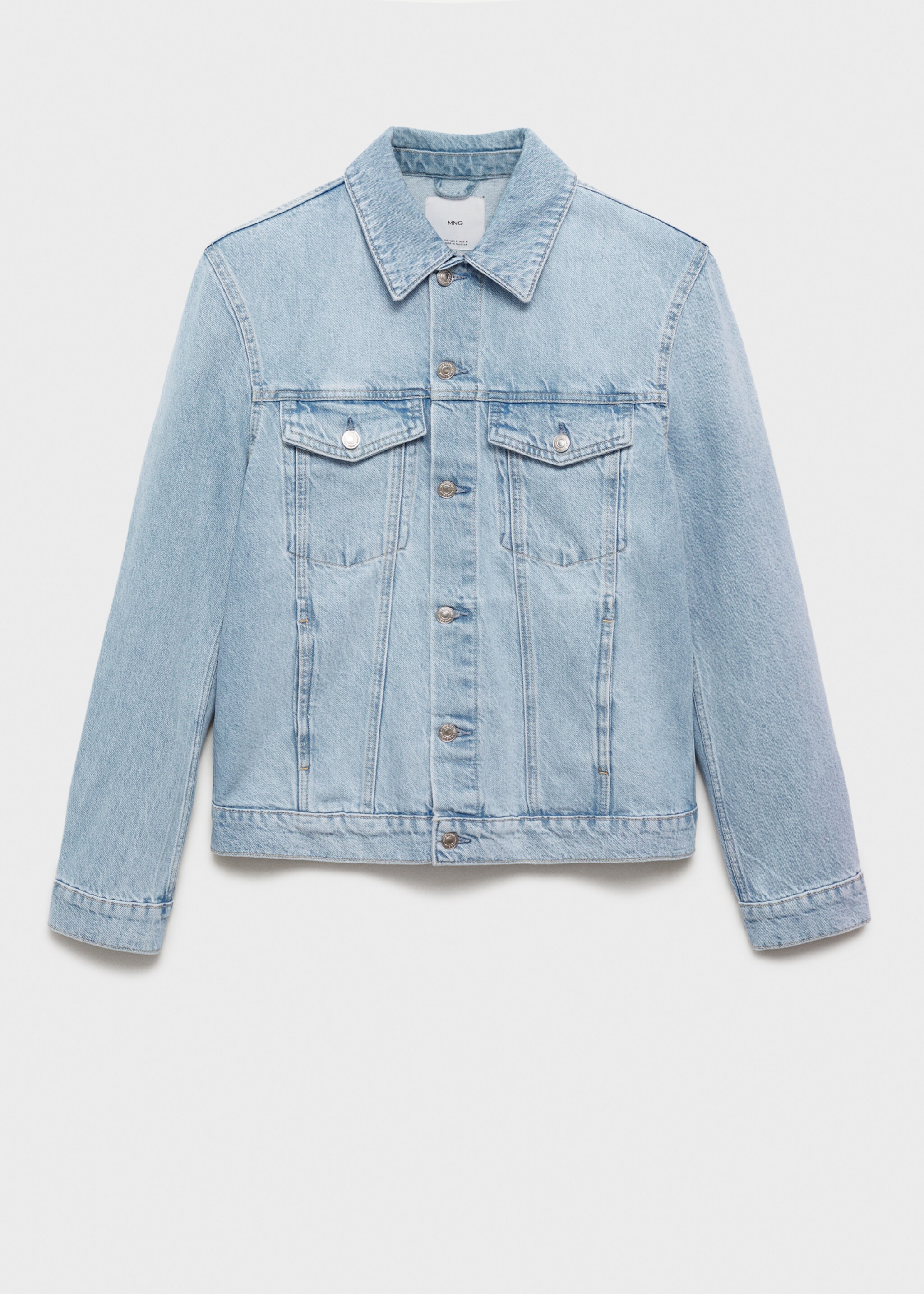 Džínová bunda s kapsami - Zboží bez modelu, Světle modrá. Ref: 87024400-00.