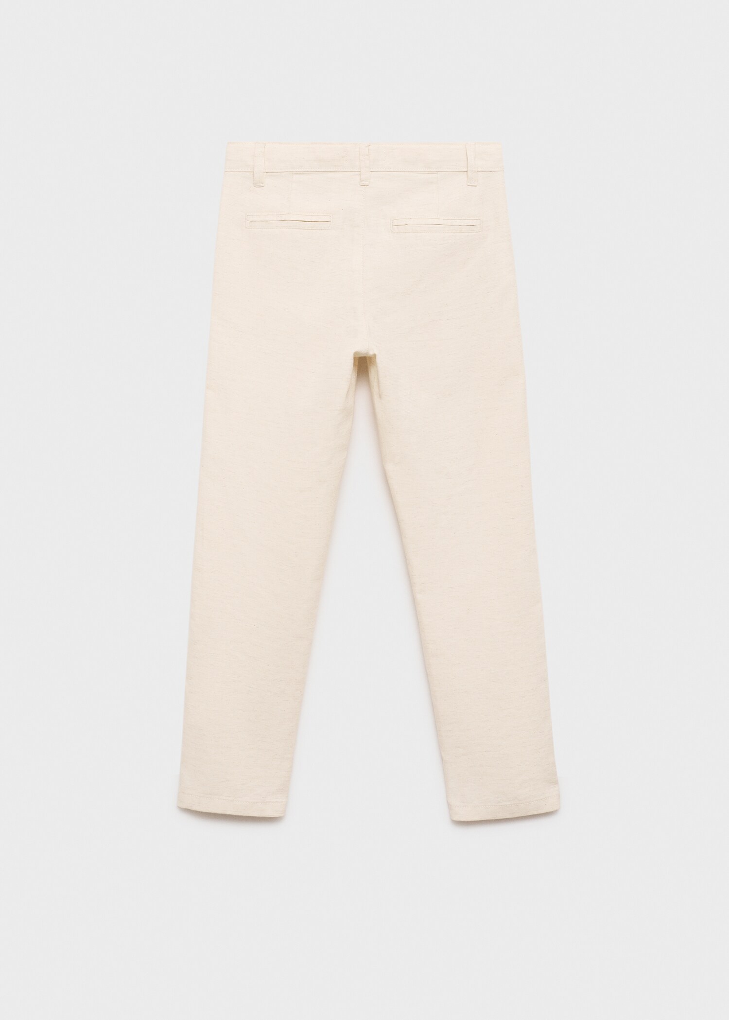 Cotton linen-blend trousers - Reverse of the article