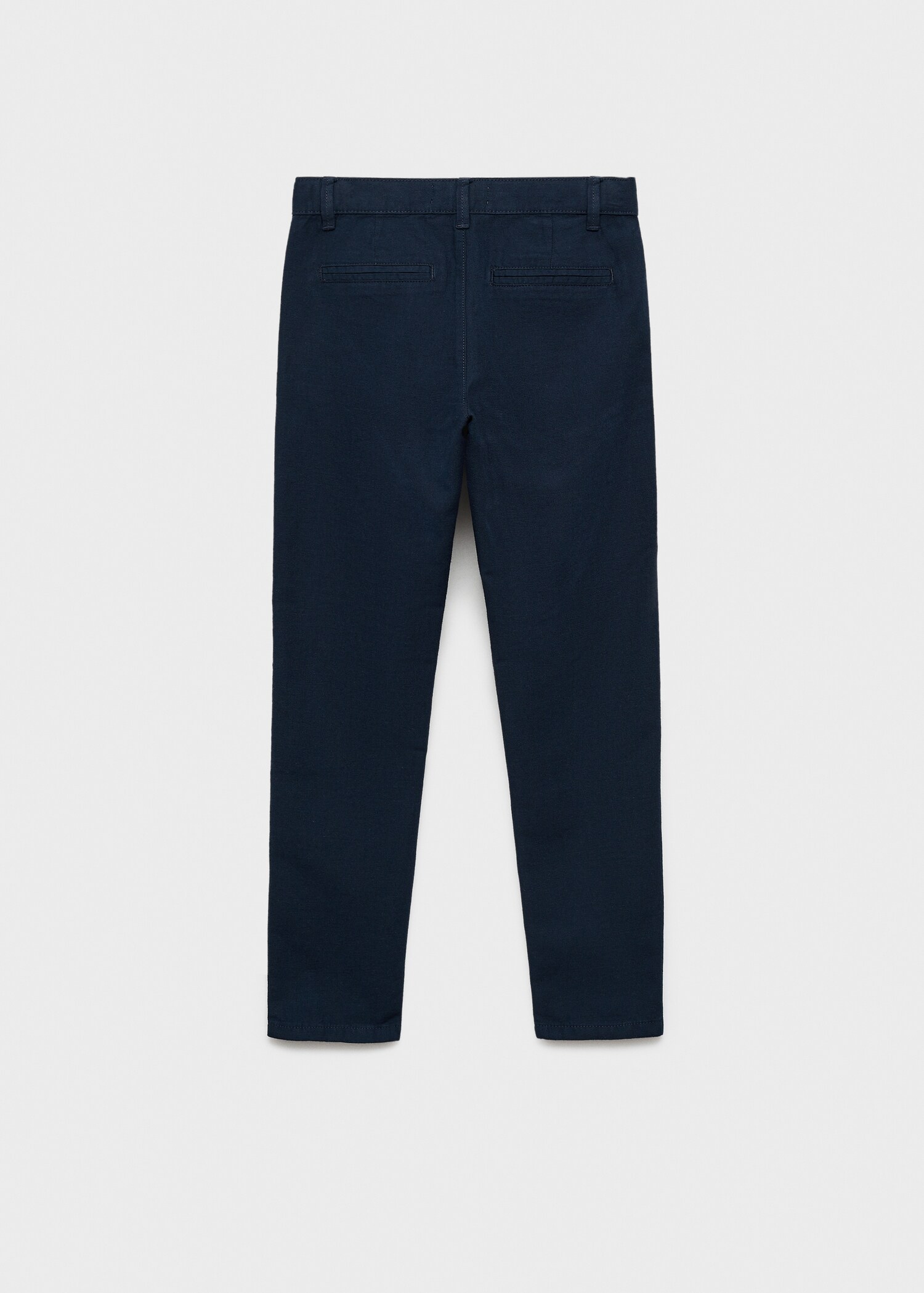 Cotton linen-blend trousers - Reverse of the article