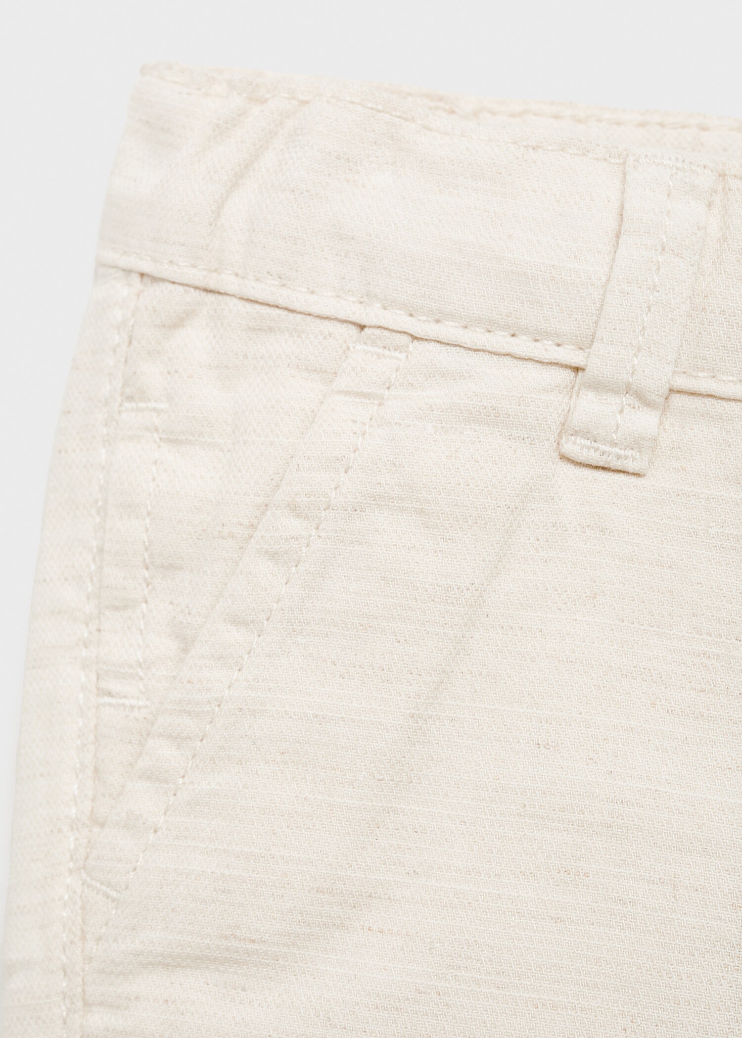 Contrast waistband chinos - Details of the article 0