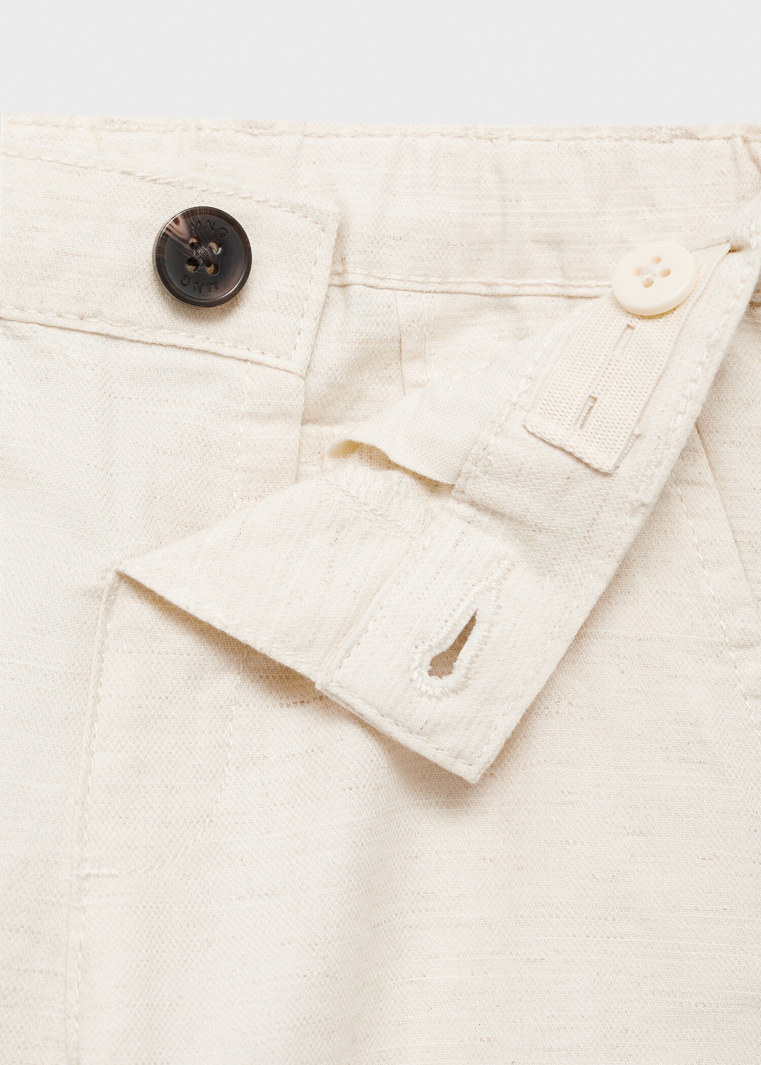 Contrast waistband chinos - Details of the article 8