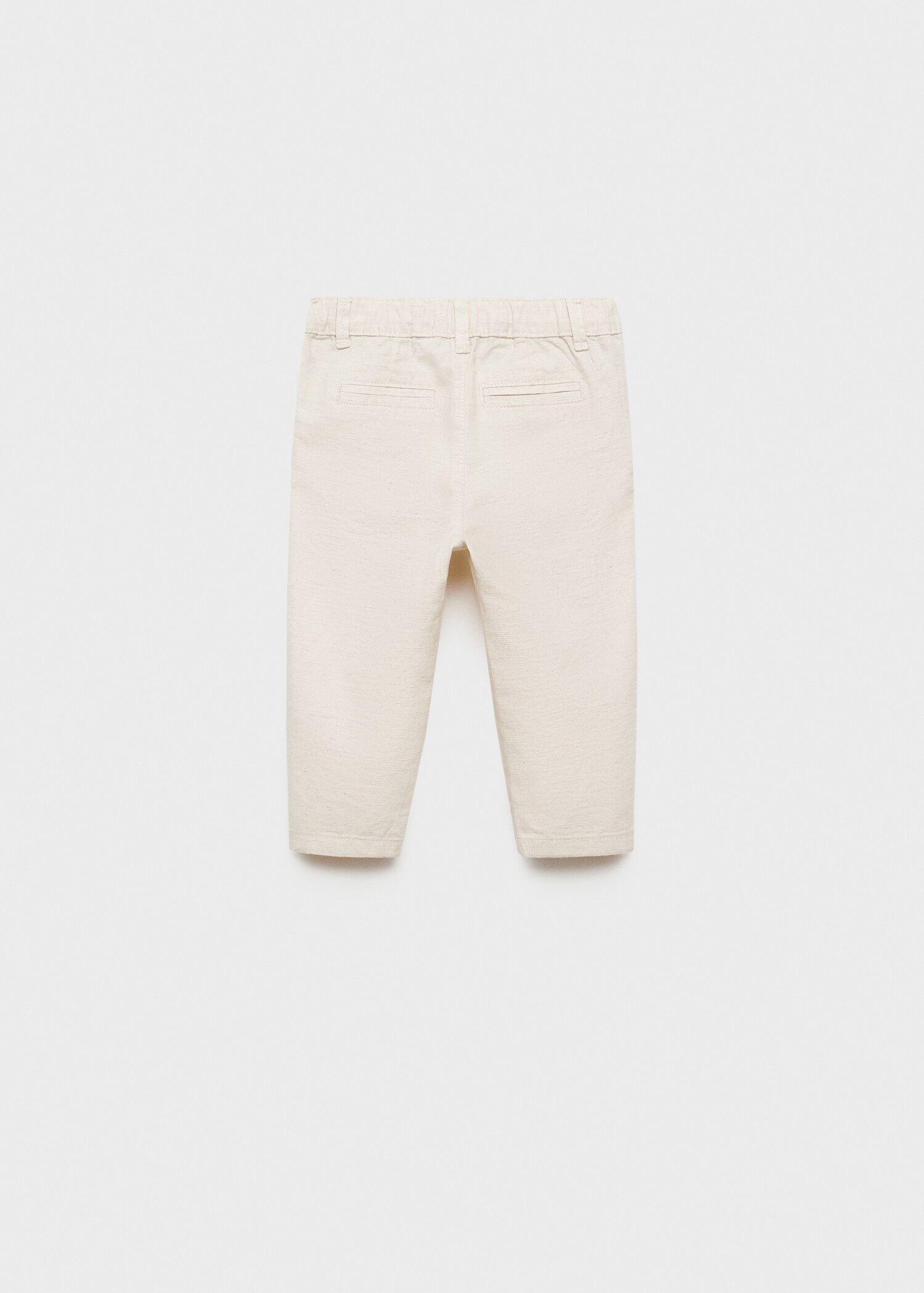 Contrast waistband chinos - Reverse of the article