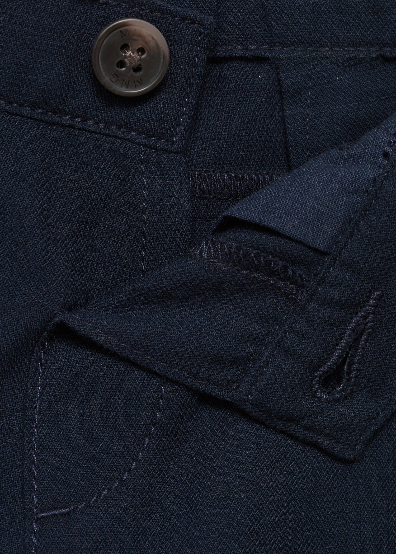 Contrast waistband chinos - Details of the article 0
