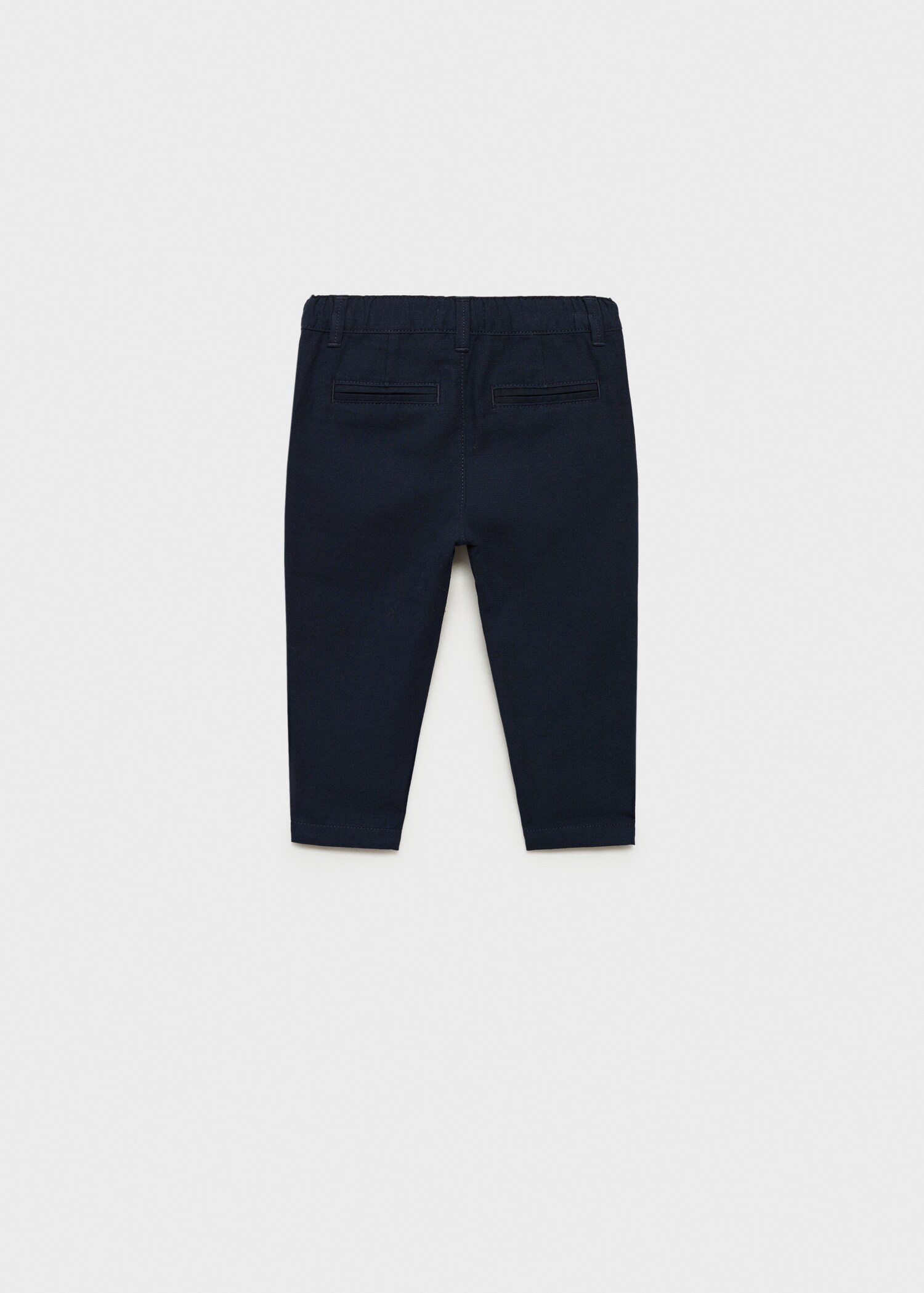 Contrast waistband chinos - Reverse of the article