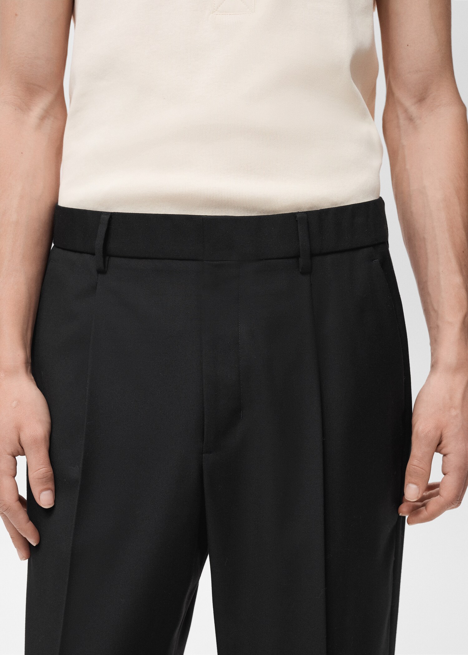 Pantalon costume relaxed-fit pinces - Détail de l'article 1