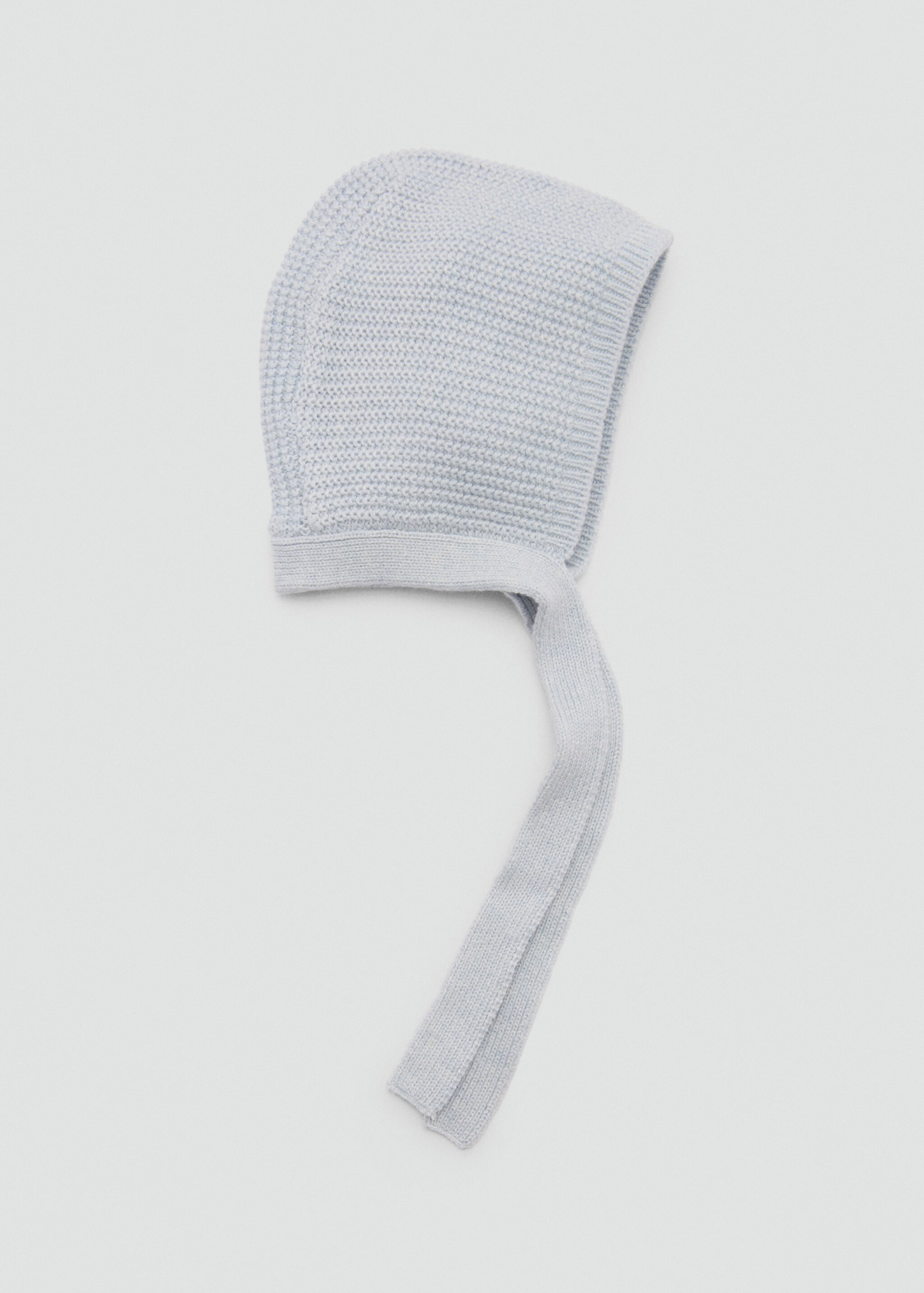 Béguin en maille - Article sans modèle, Bleu ciel. Ref: 87024407-00.