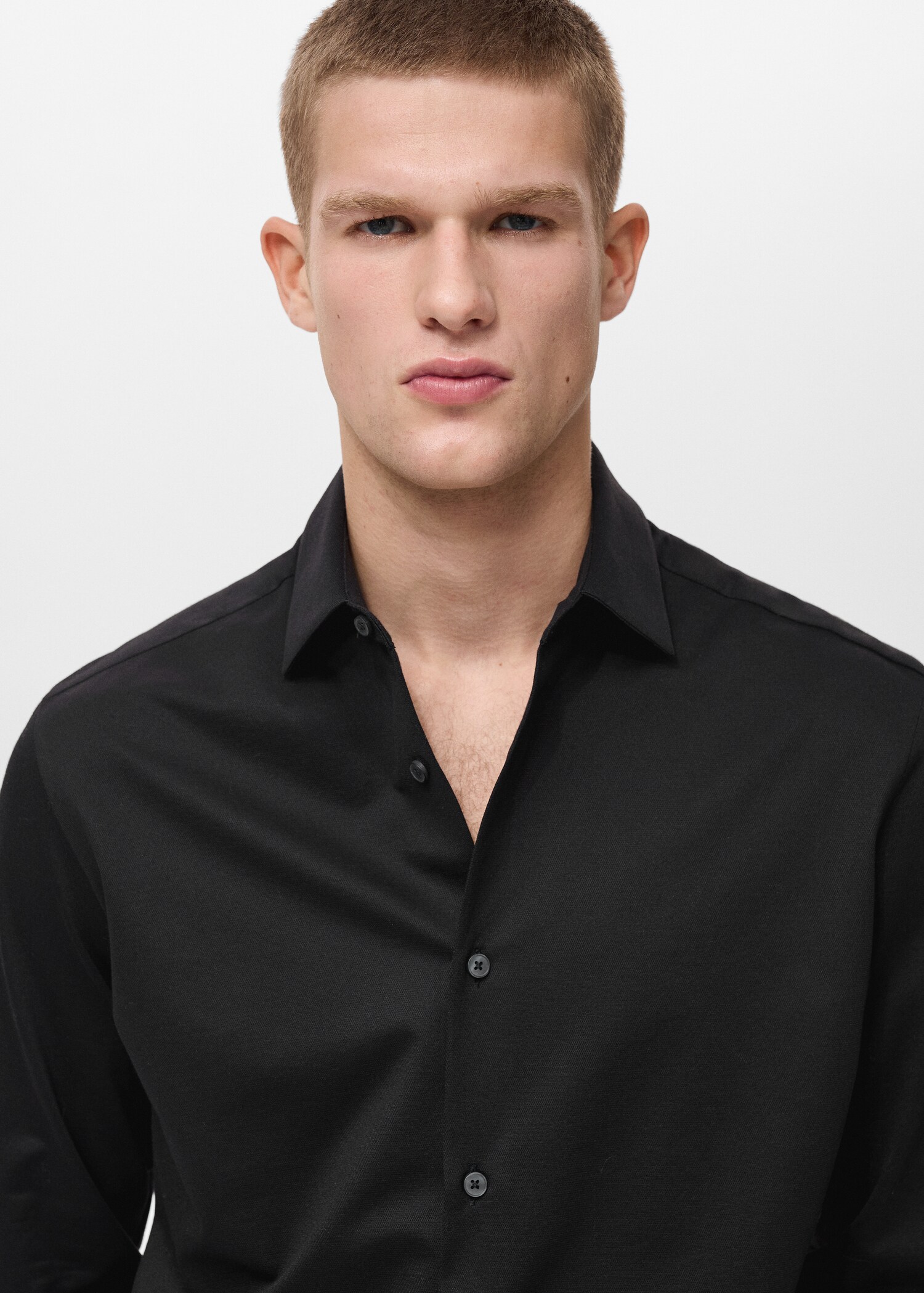 Comfort stretch non-iron shirt - Details of the article 1