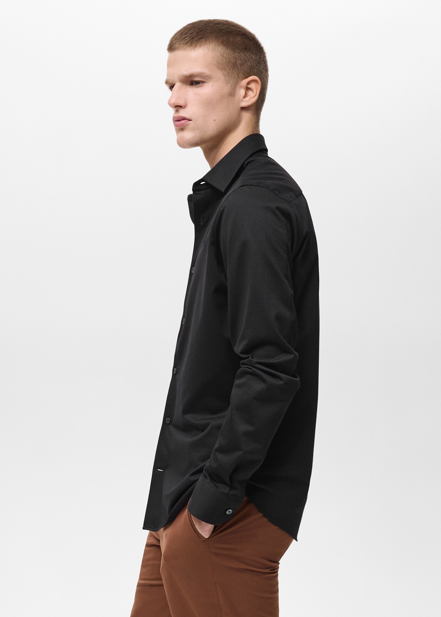 Comfort stretch non-iron shirt - Details of the article 2