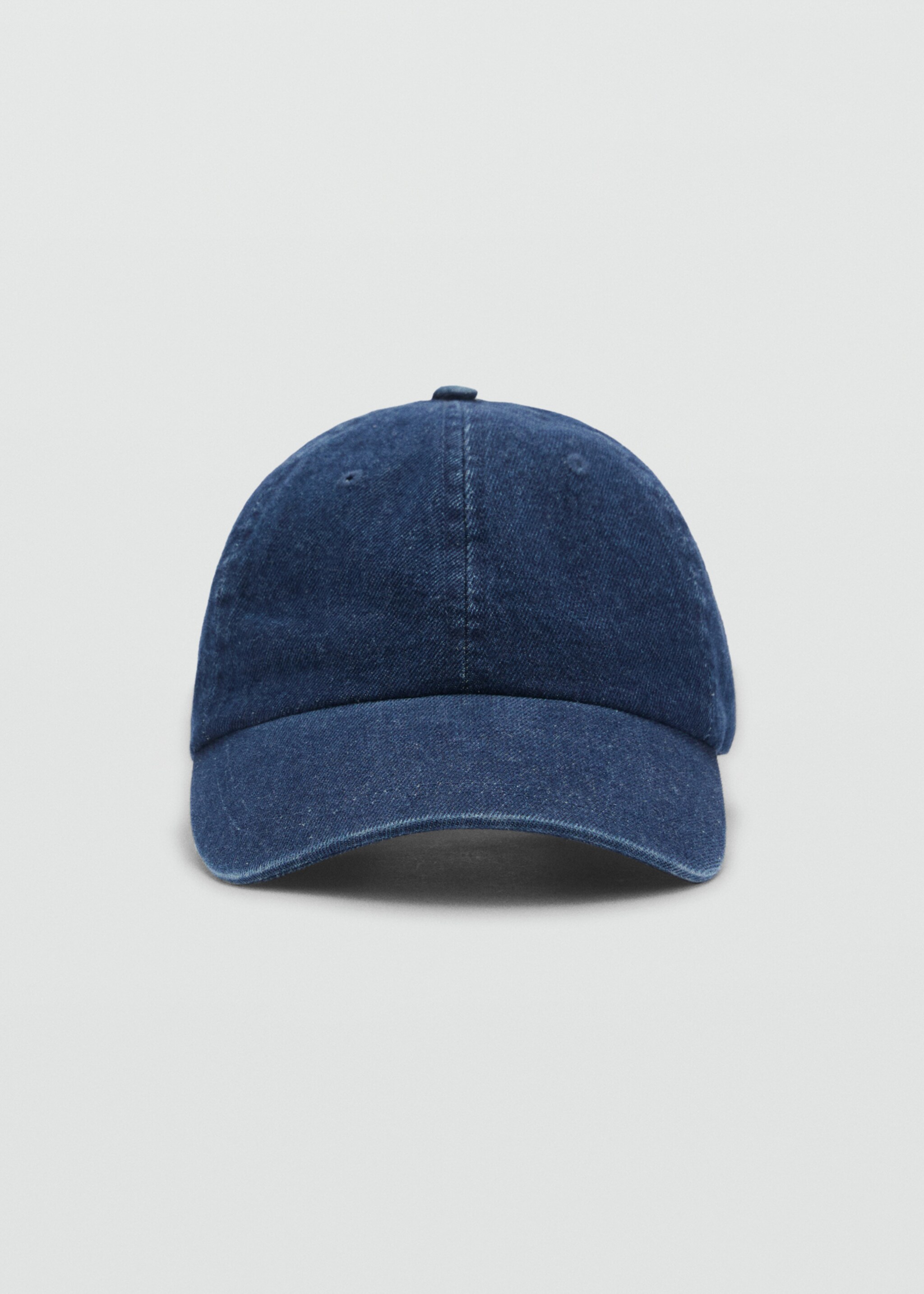 Denim cap with visor - Medium plane, Dark Blue. Ref: 87024409-00.