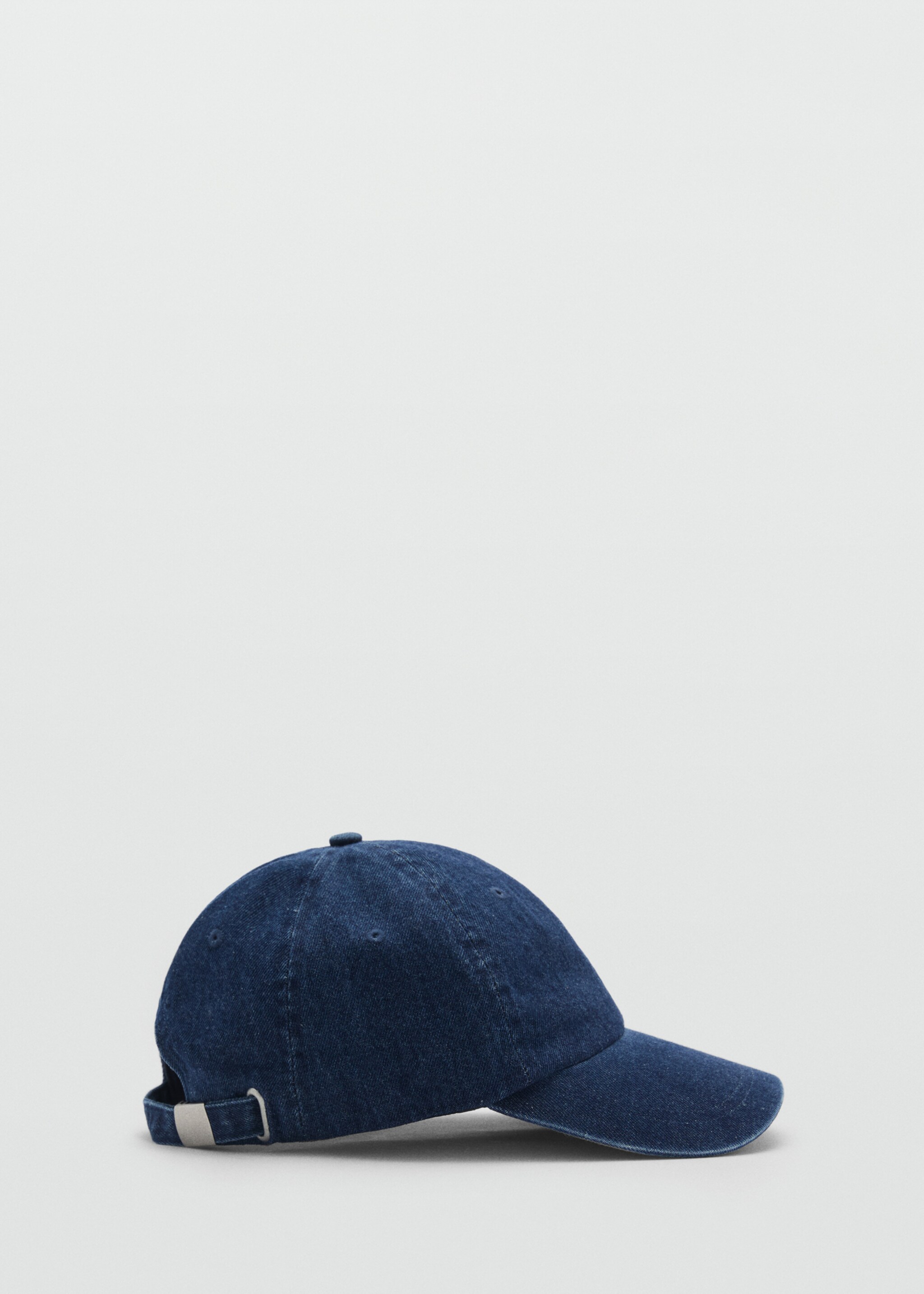 Denim cap with visor - Article without model, Dark Blue. Ref: 87024409-00.