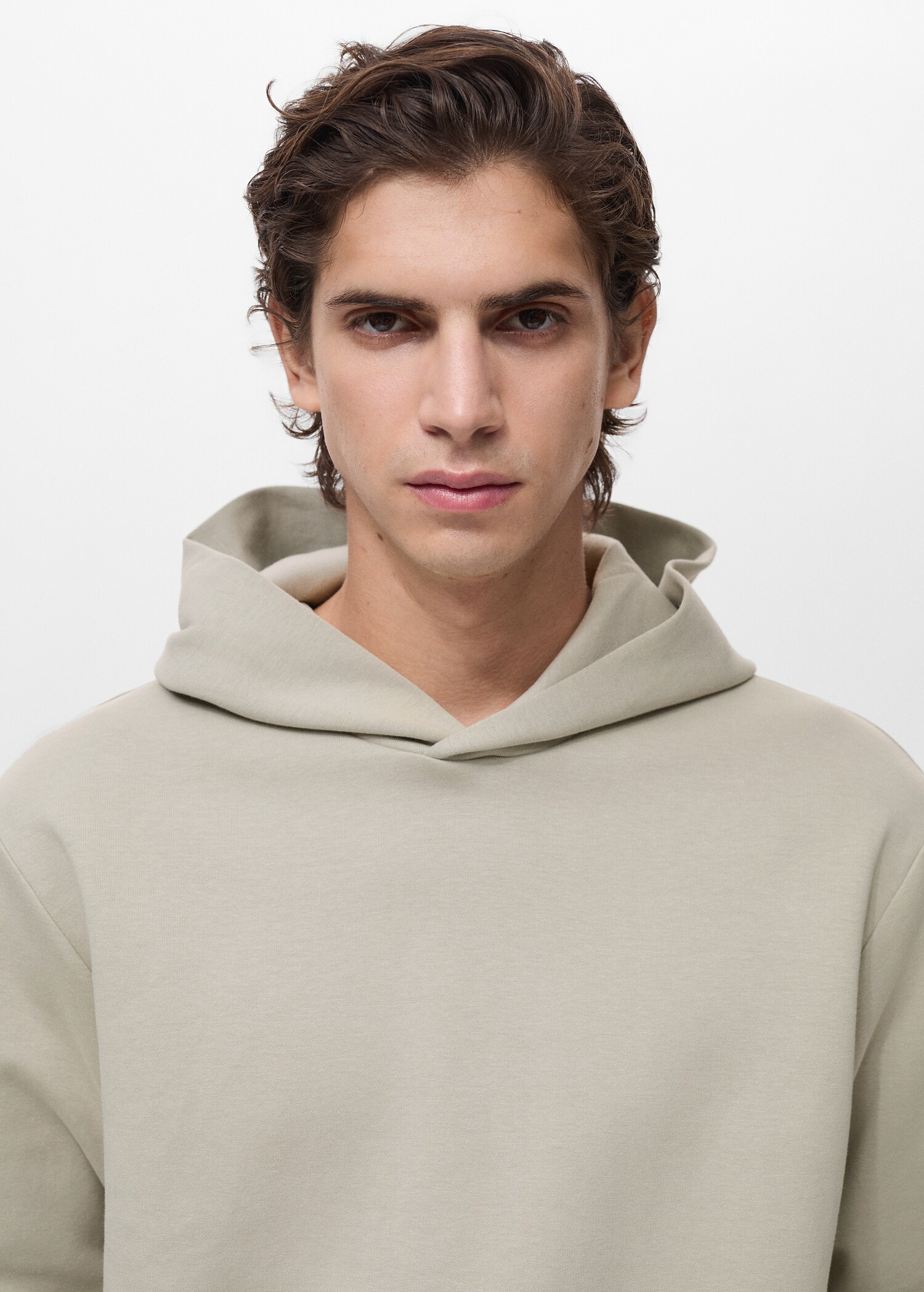 Regular-fit cotton hoodie - Details of the article 1