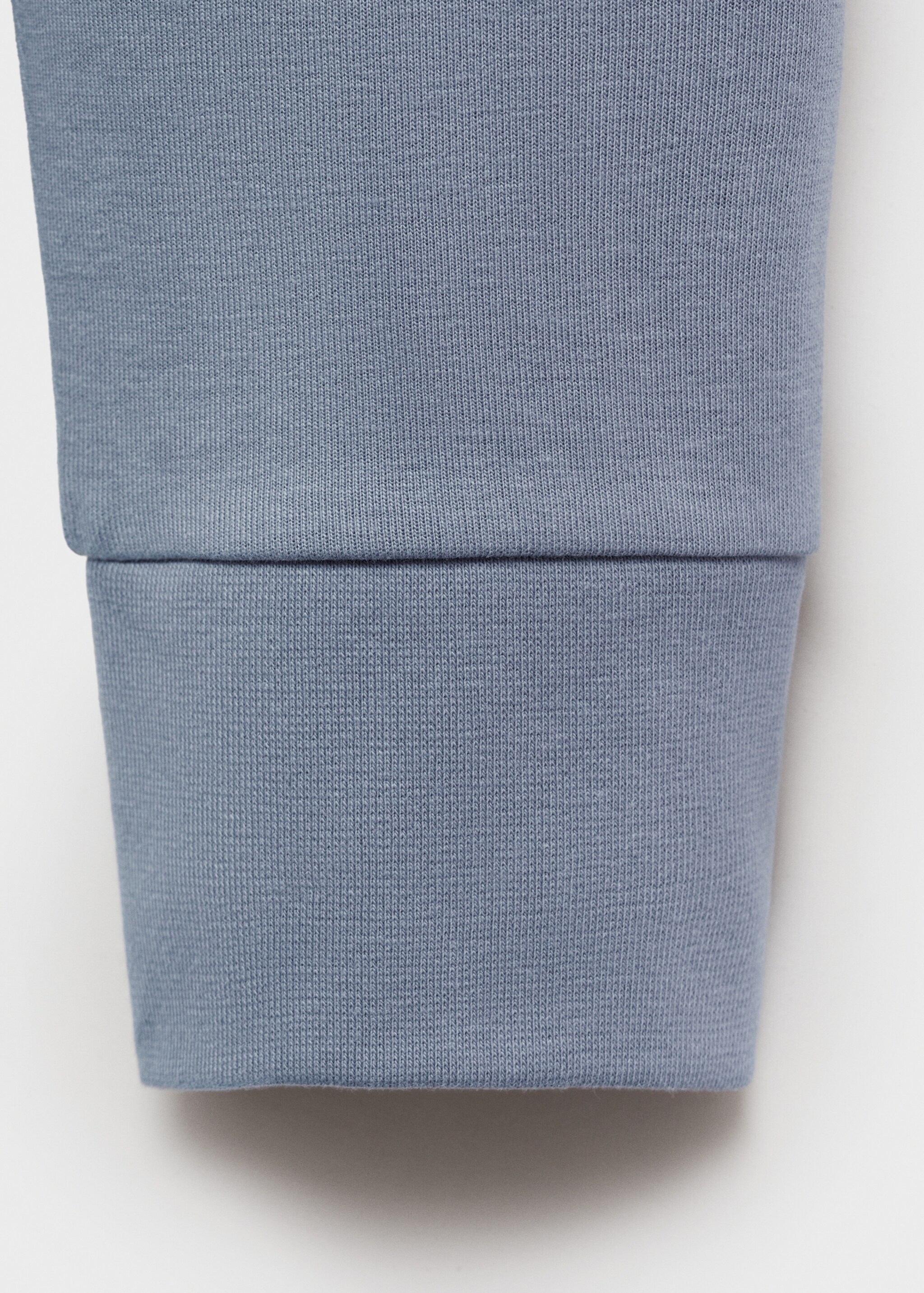 Regular-fit cotton hoodie - Details of the article 0, Sky Blue. Ref: 87024410-00.