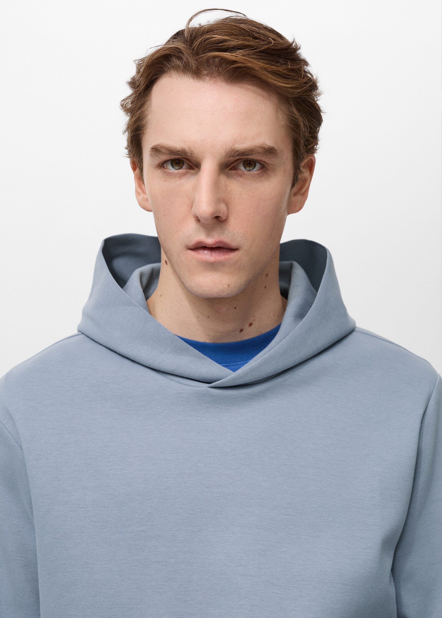 Regular-fit cotton hoodie - Details of the article 1