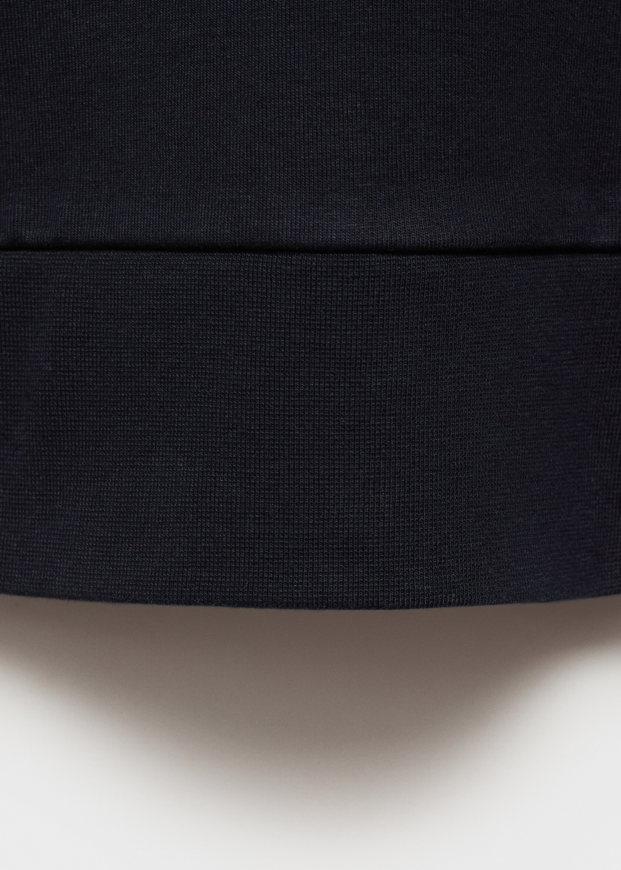 Regular-fit cotton hoodie - Details of the article 0, Night Blue. Ref: 87024410-00.