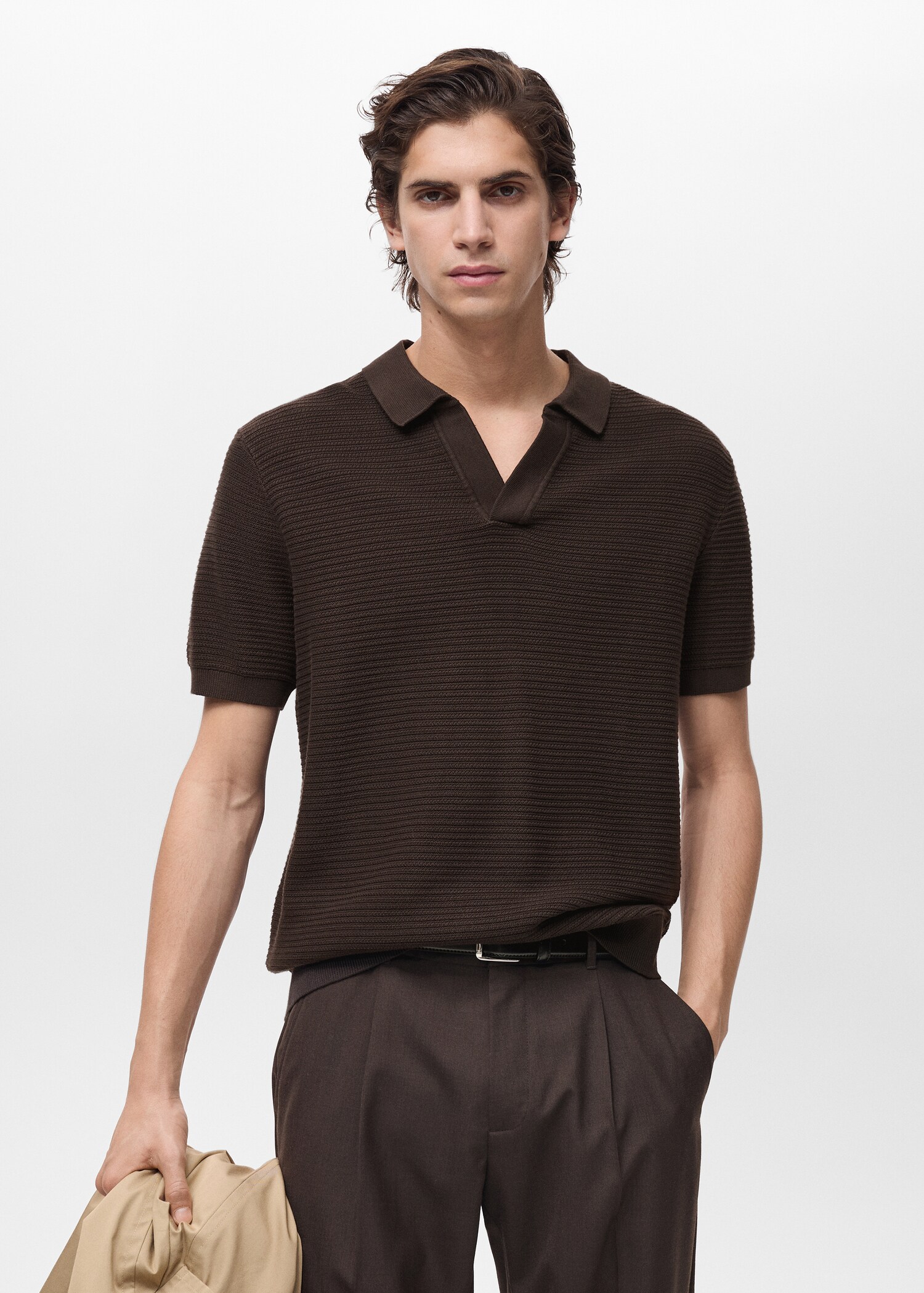 100% cotton knitted polo structure - Medium plane
