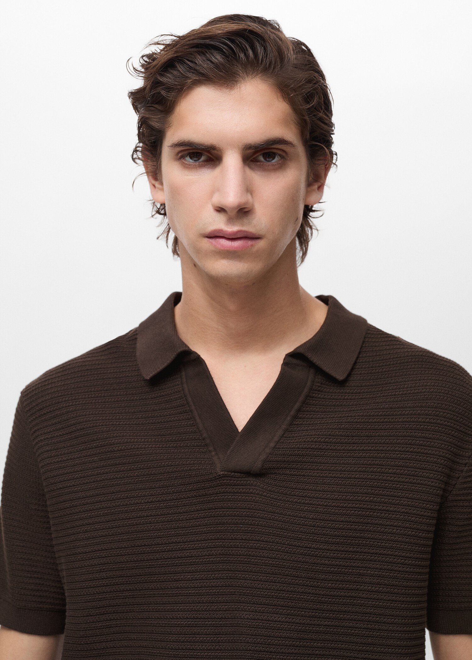 100% cotton knitted polo structure - Details of the article 1