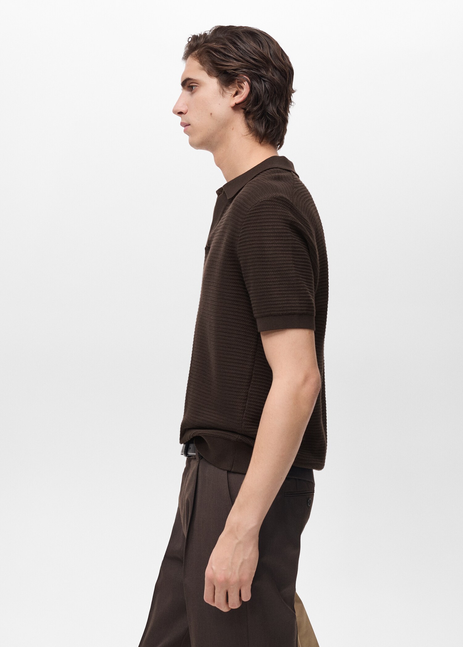 100% cotton knitted polo structure - Details of the article 2