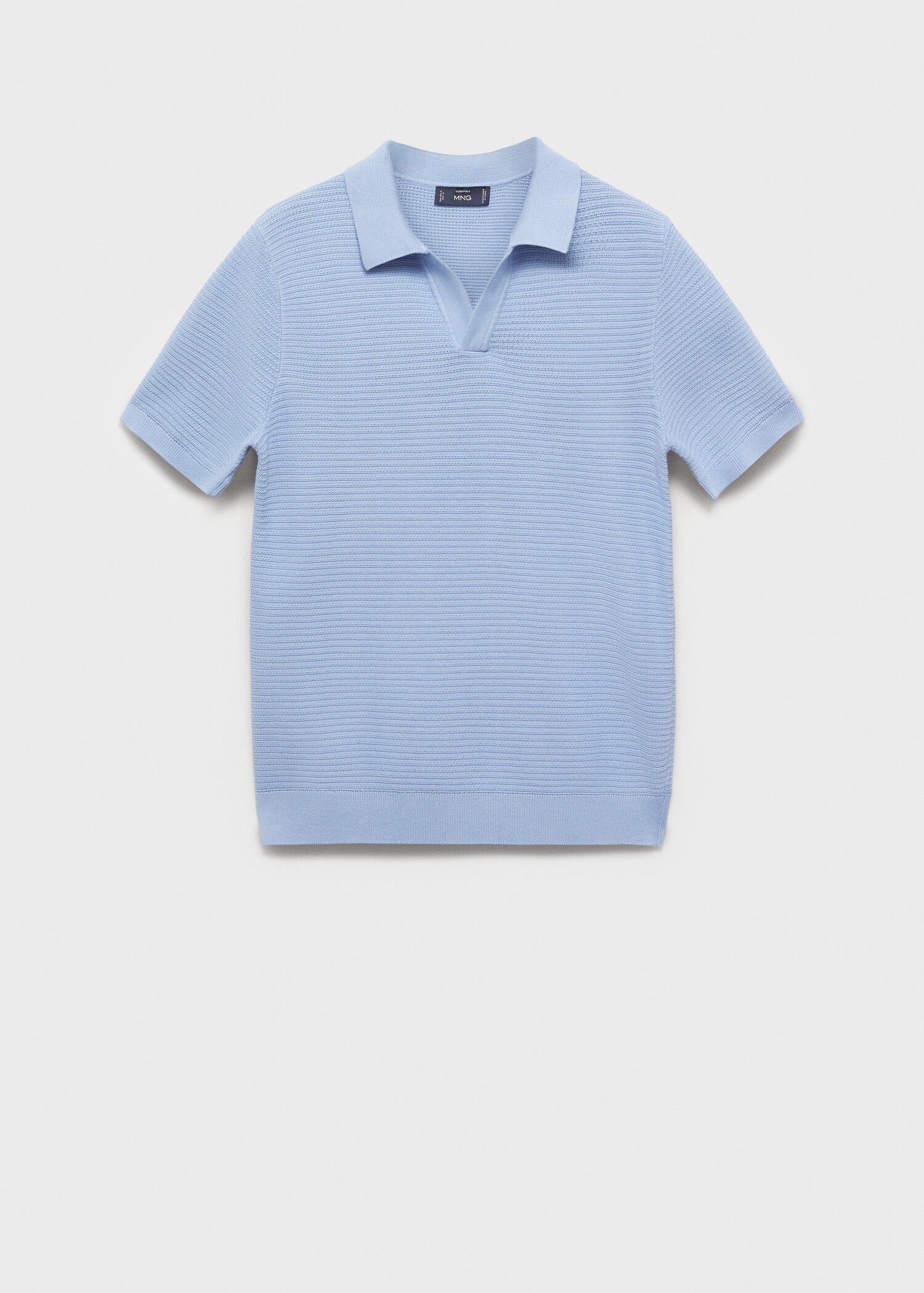 100% cotton knitted polo structure - Article without model