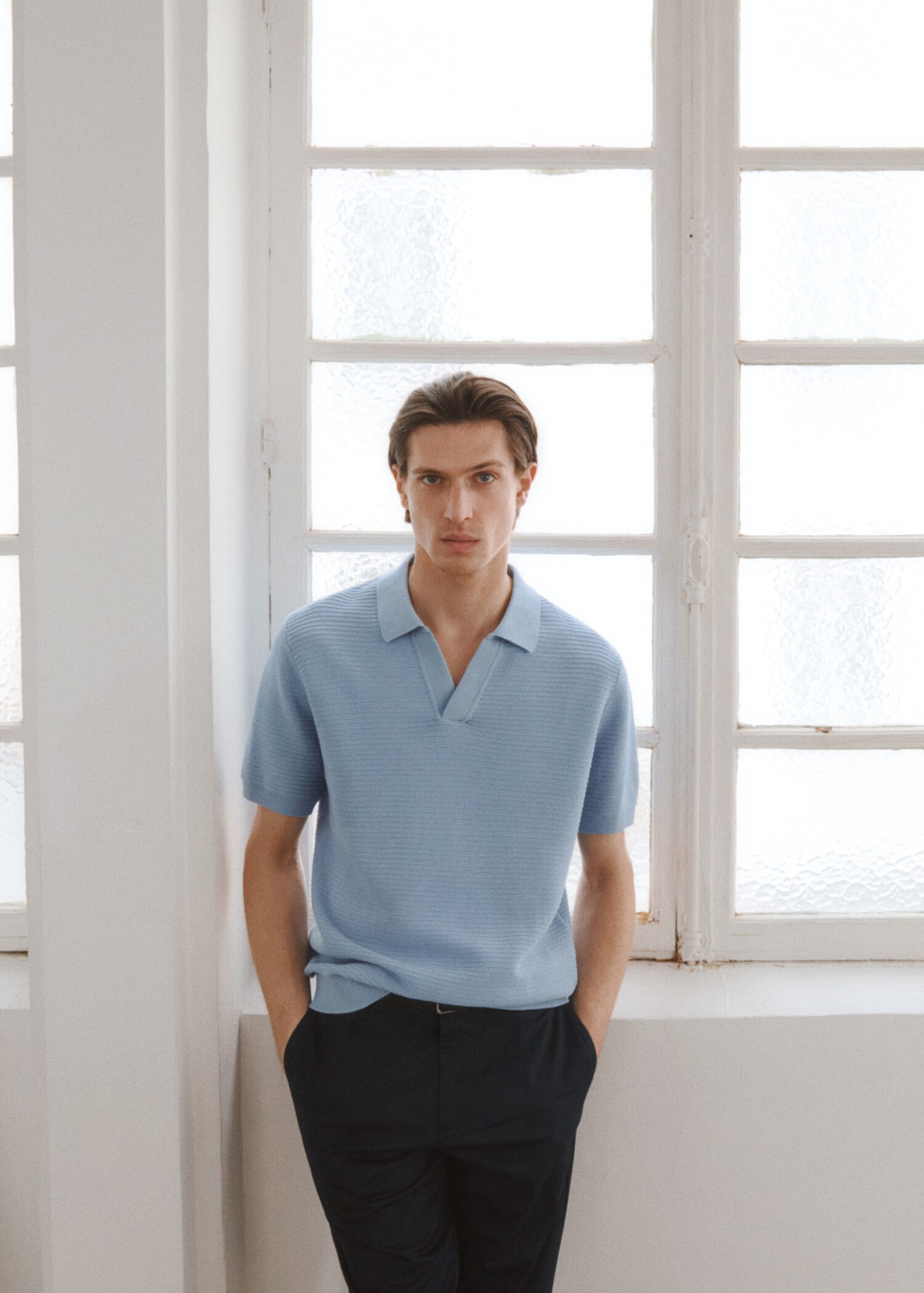 100% cotton knitted polo structure - Details of the article 3