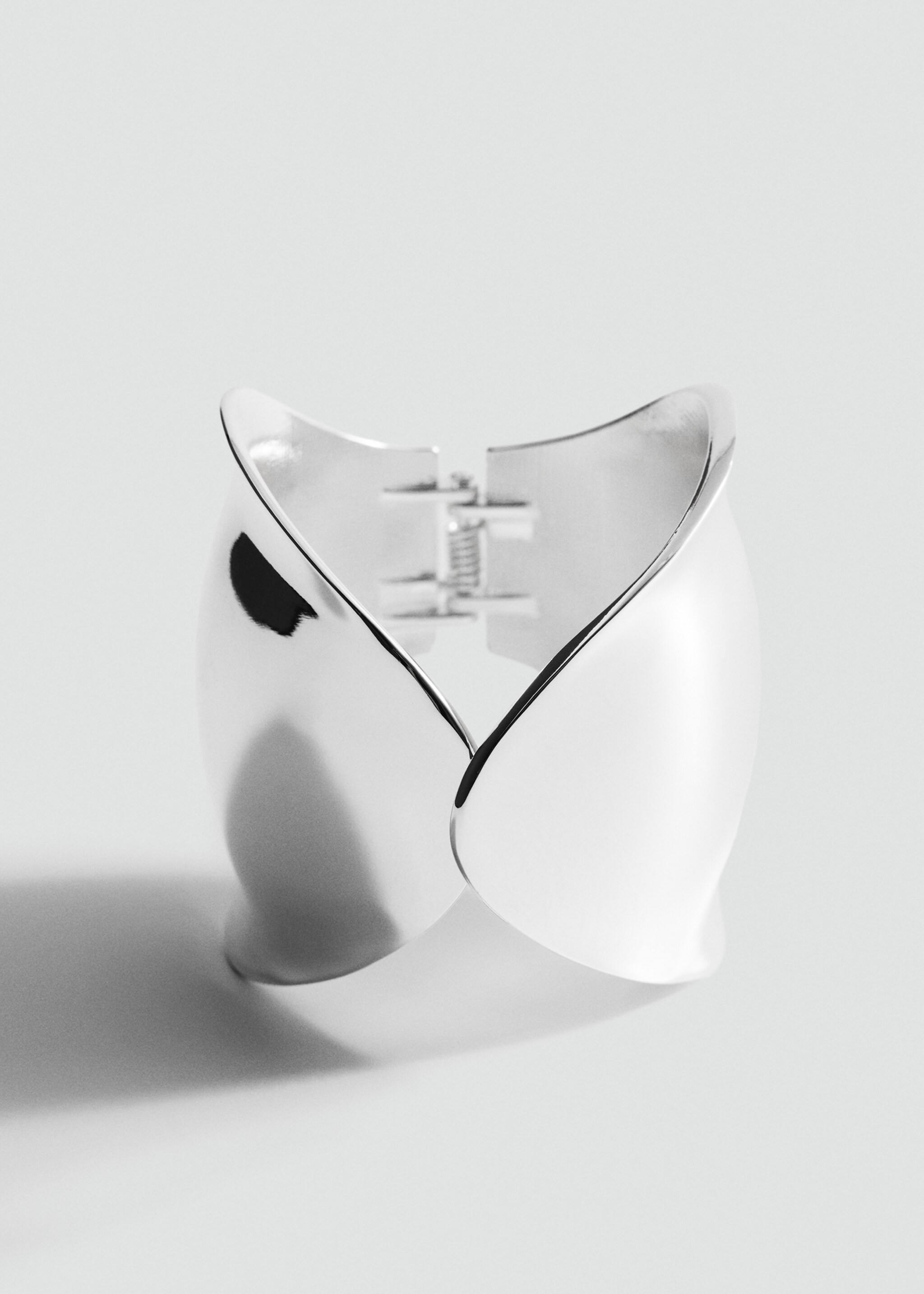 Volumen-Armreif - Mittlere Ansicht, Silber. Ref: 87024414-00.
