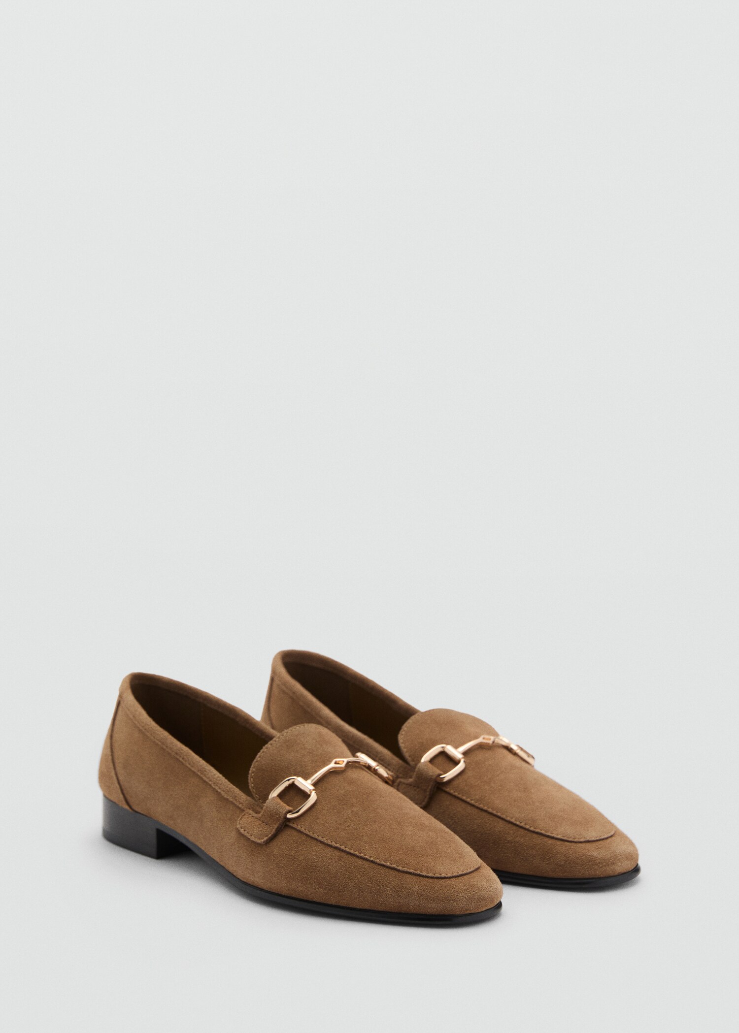 Suede moccasins with buckle - Medium plane