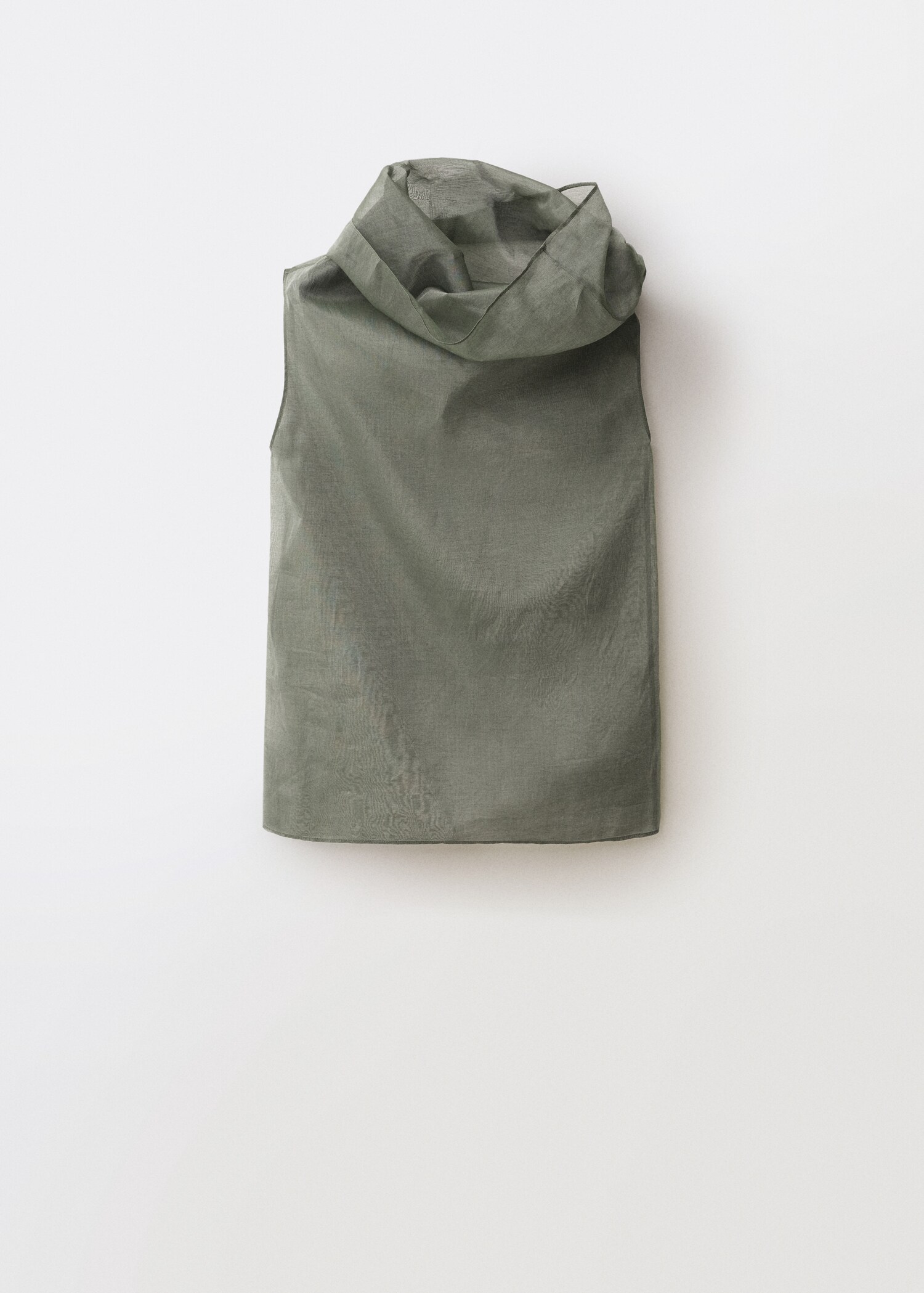 Seidenbluse mit asymmetrischem Kragen - Artikel ohne Model