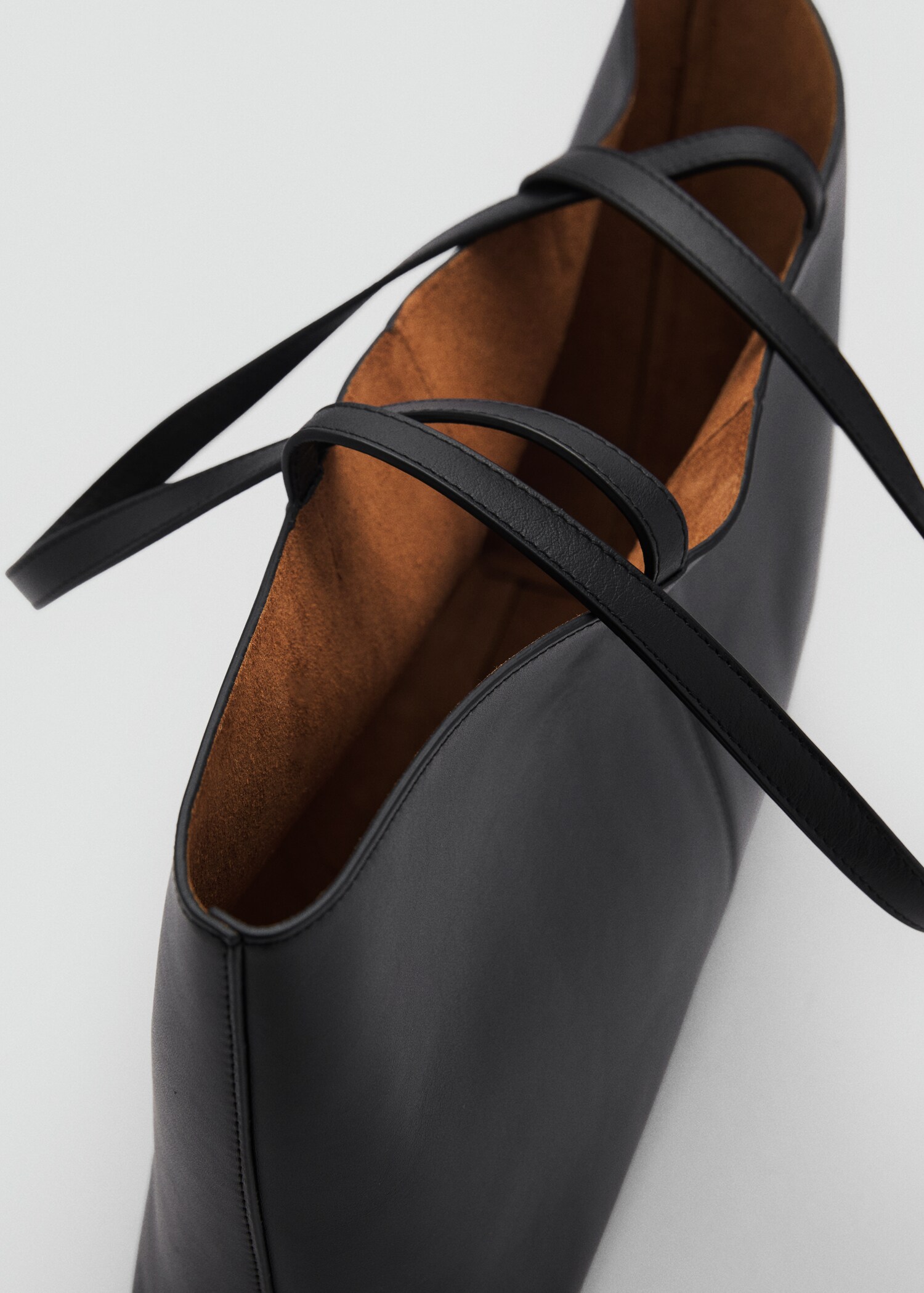 Medium leather shopper bag - Details of the article 3