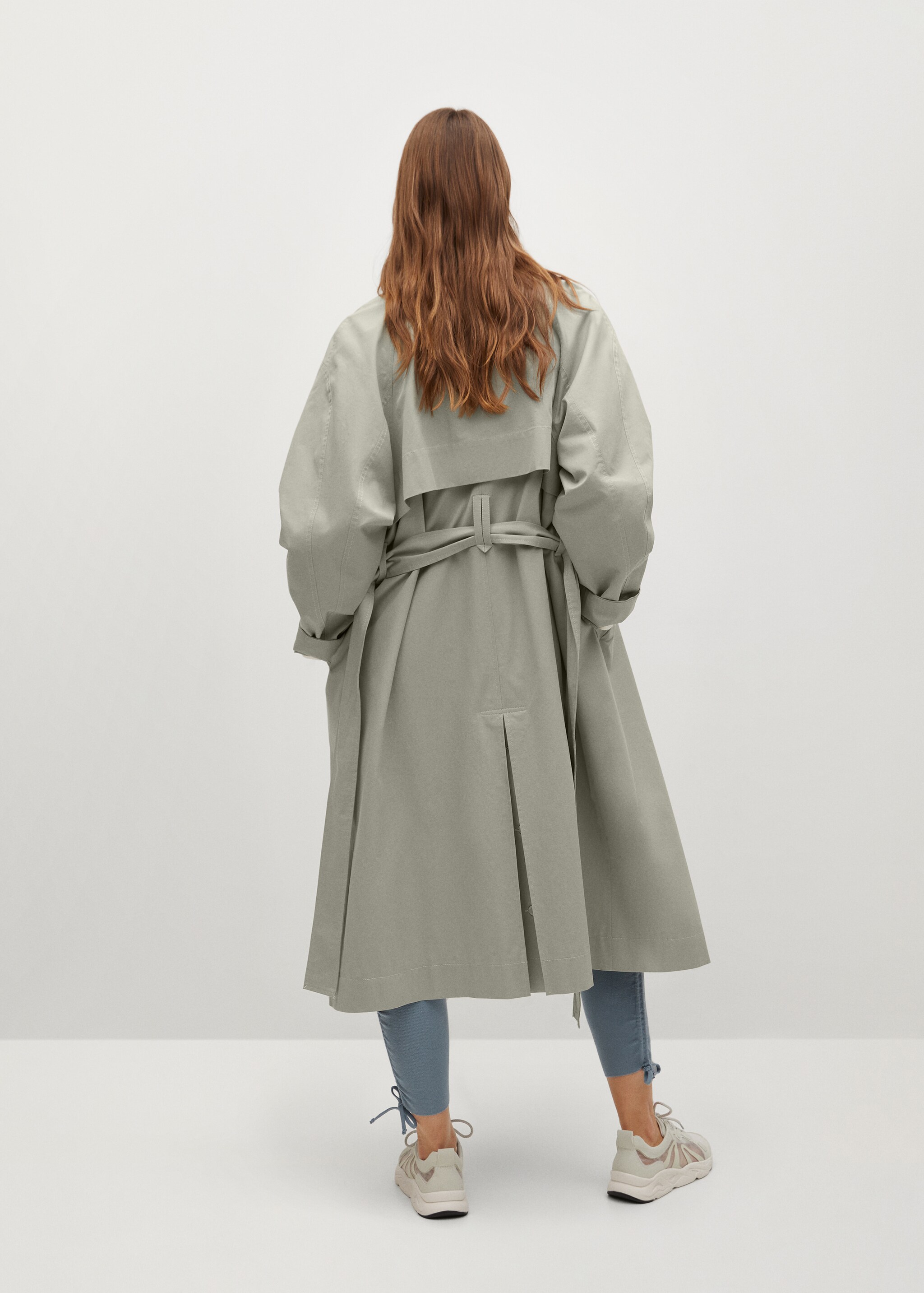 Gabardina water repellent oversize - Reverso del artículo
