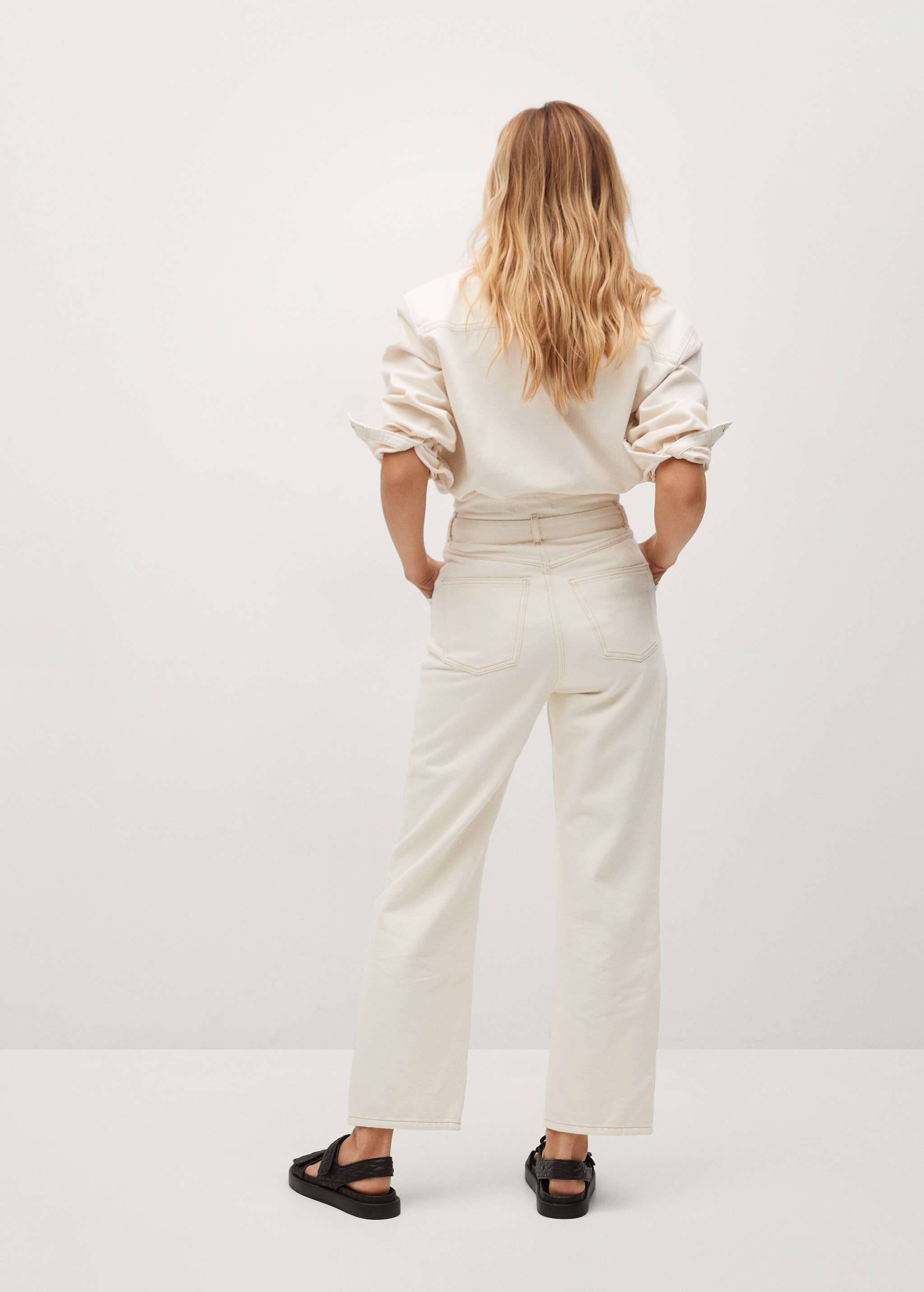 Jean droit ceinture - Verso de l’article