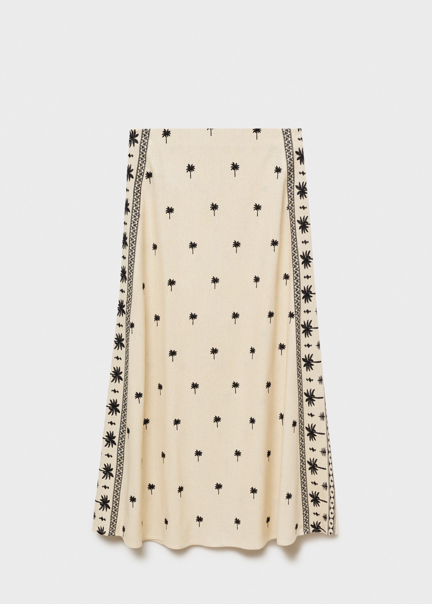 Falda evasé bordada - Artículo sin modelo