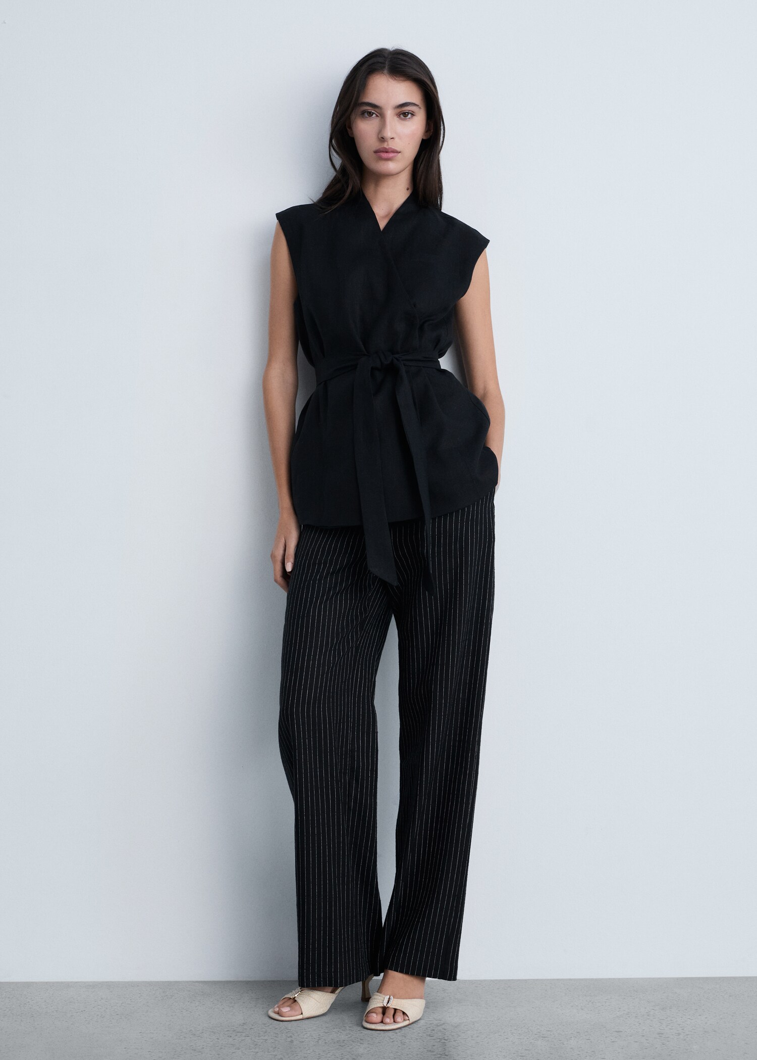 Gerade geschnittene Streifenhose - Detail des Artikels 2