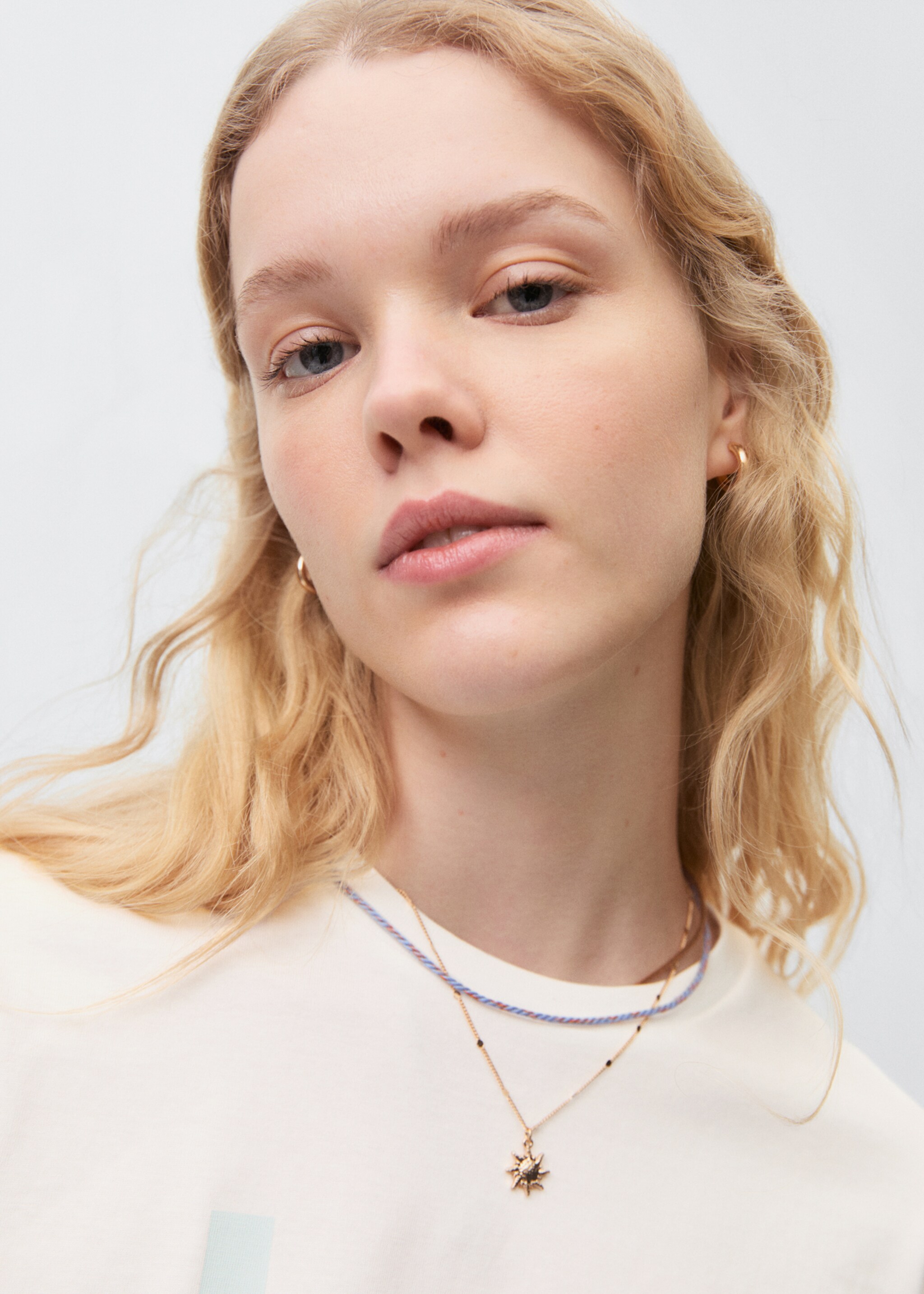 T-shirt coton message - Détail de l'article 1, Blanc cassé. Ref: 87024787-00.