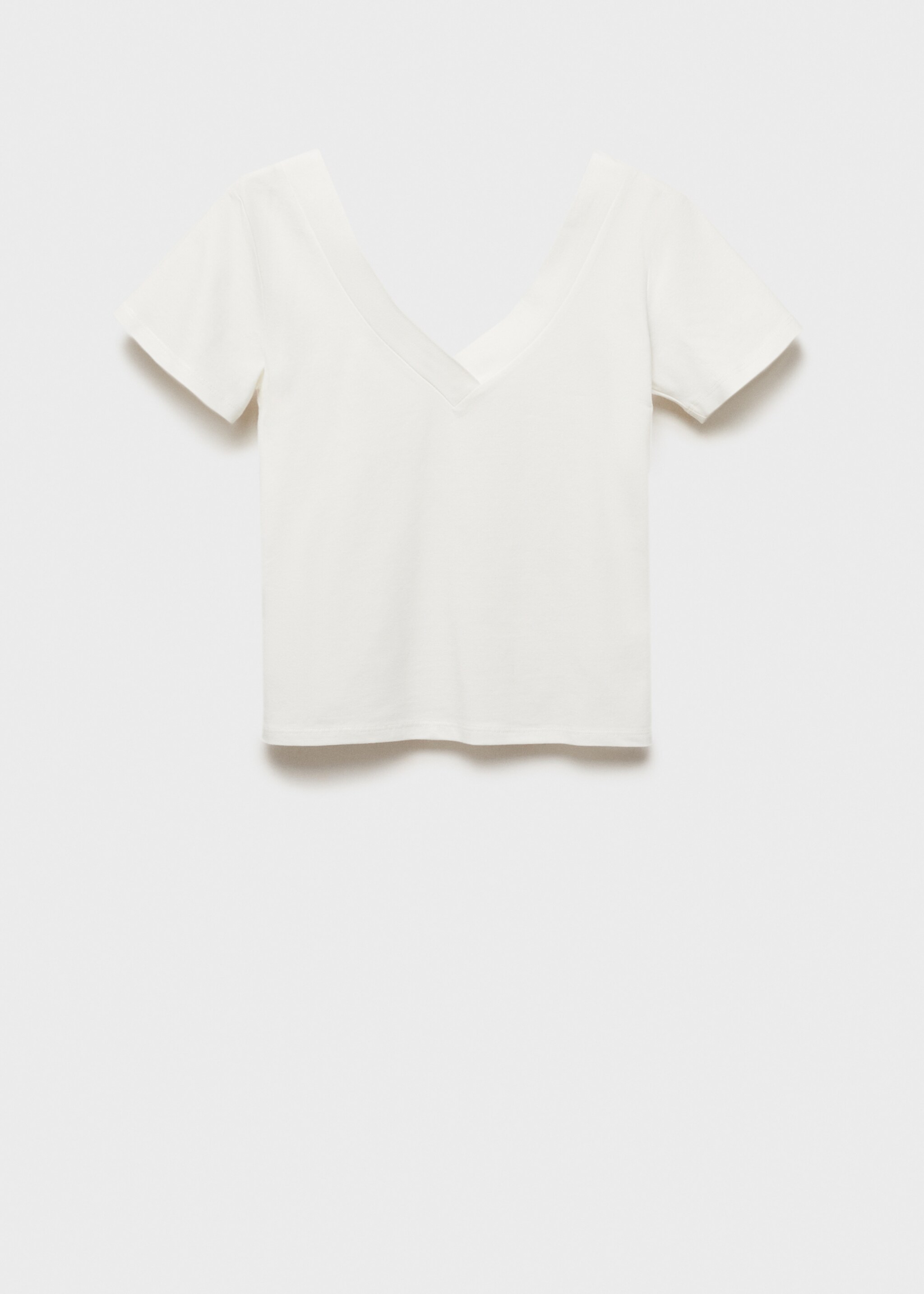 Halter-neck knitted top with fringe detail - Article without model, Off White. Ref: 87024788-00.