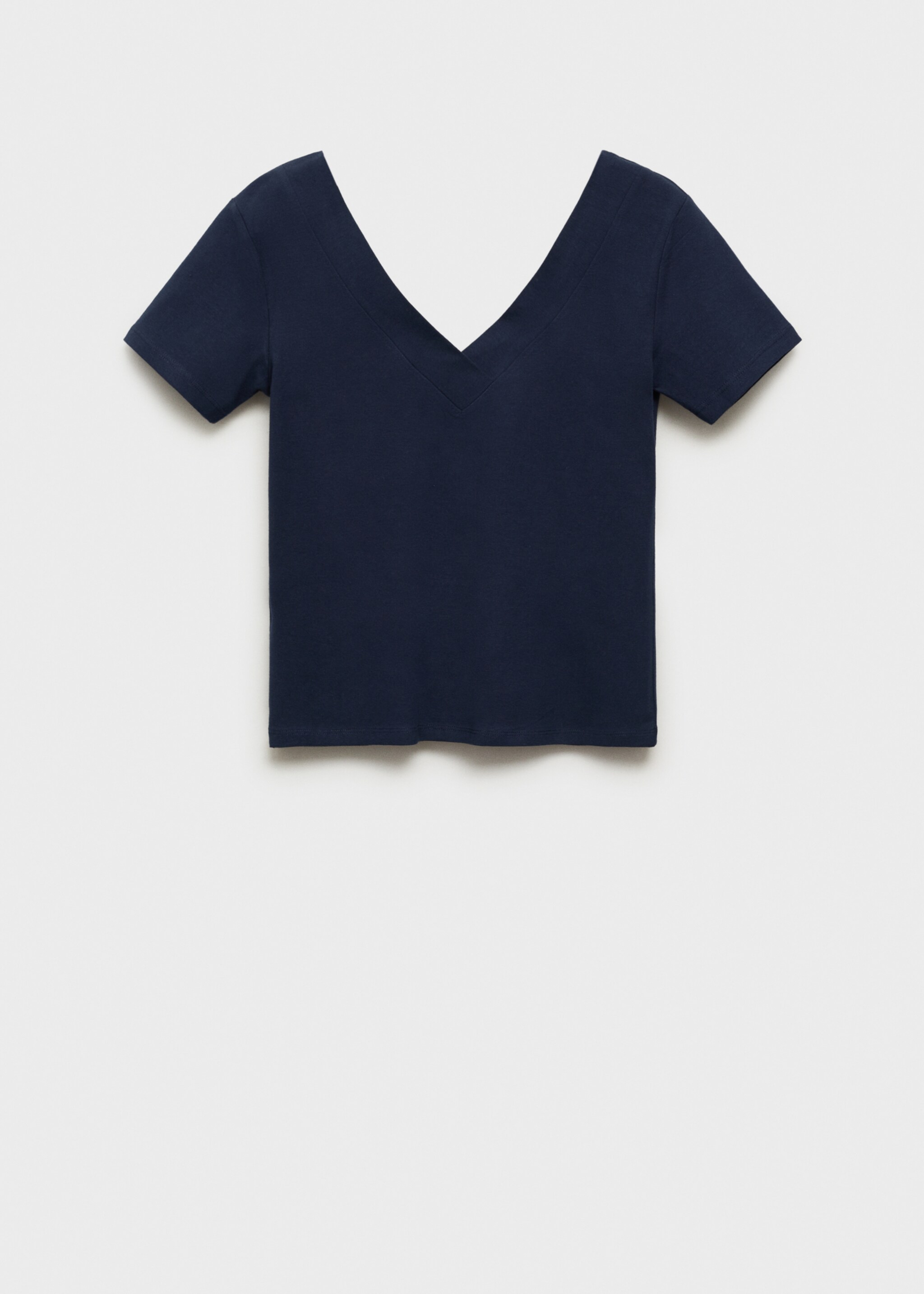 Gebreid cropped T-shirt - Artikel zonder model, Donkermarine. Ref: 87024788-00.