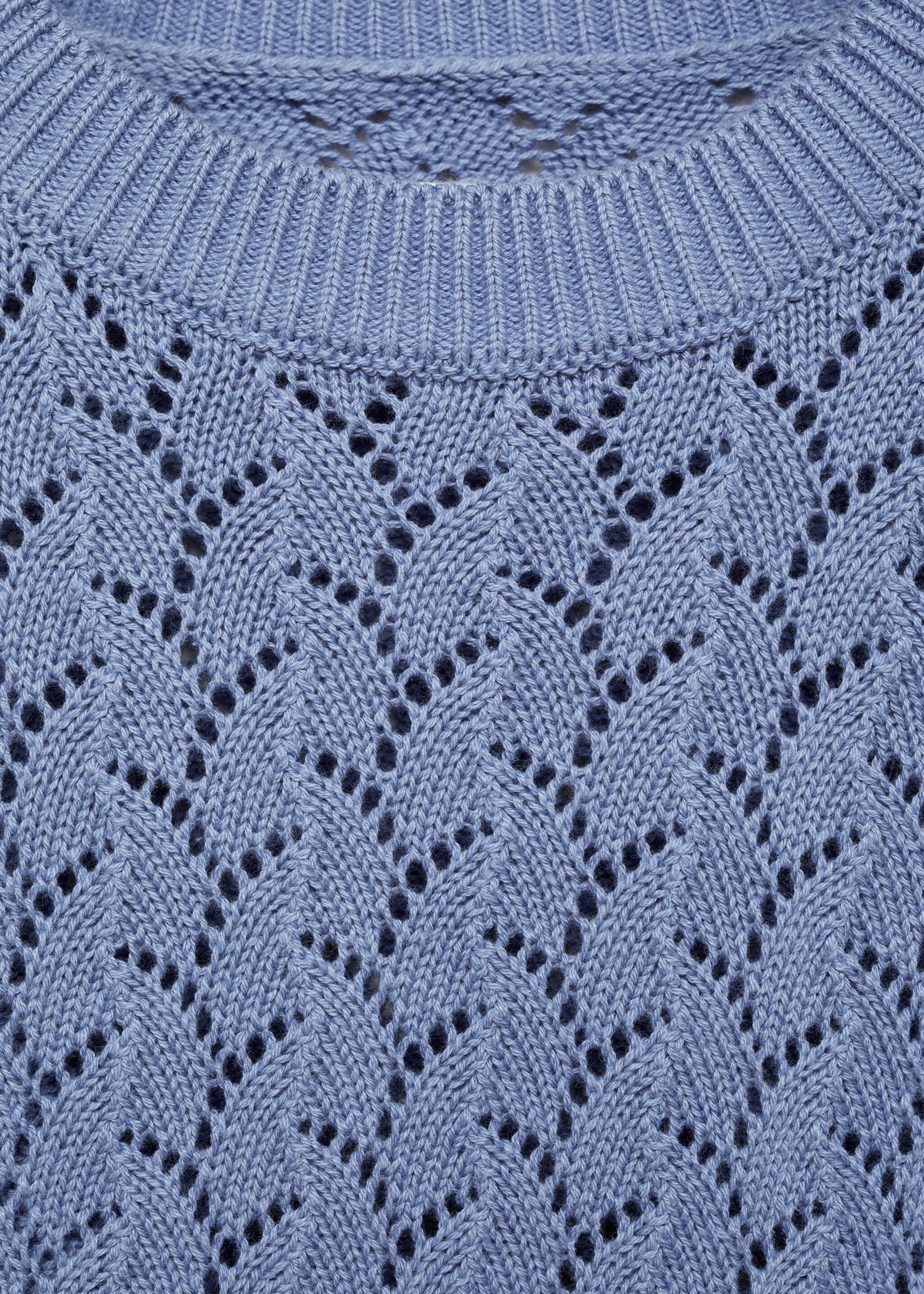 Jersey punto calado - Detalle del artículo 8, Azul. Ref: 87024794-00.