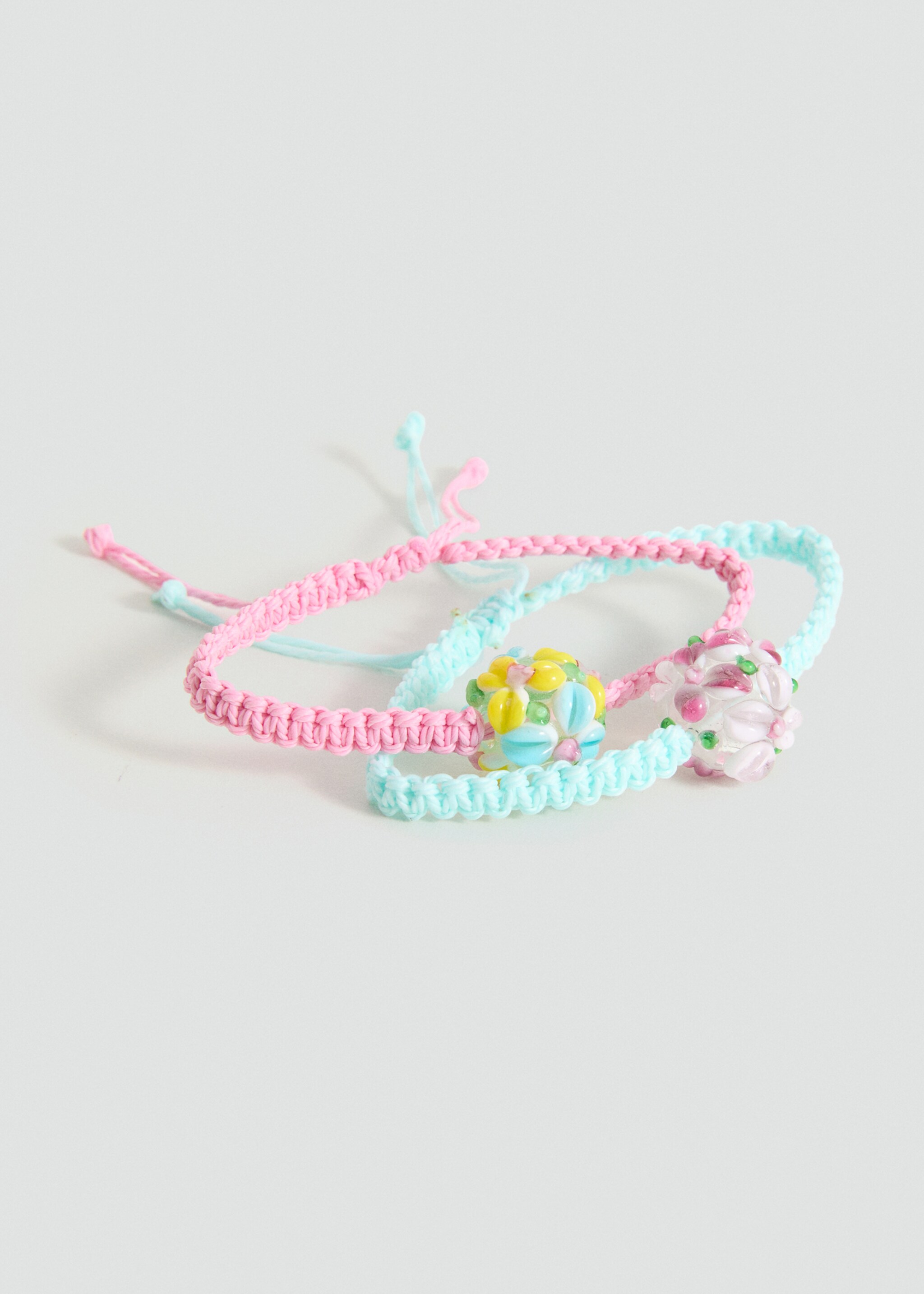 Set of 2 matching bracelets - Medium plane, Pink. Ref: 87024795-00.