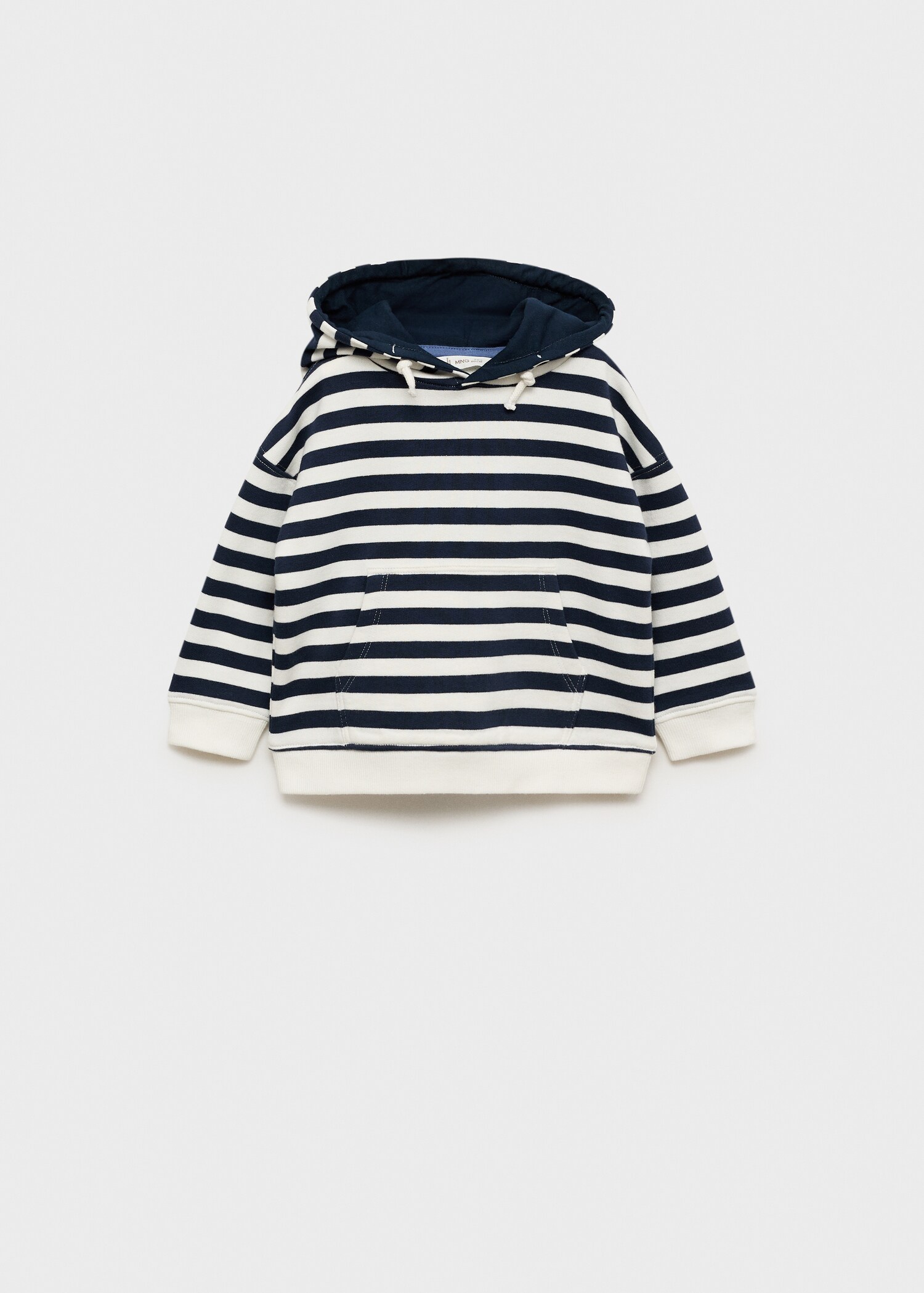 Striped hooded sweatshirt - Article without model