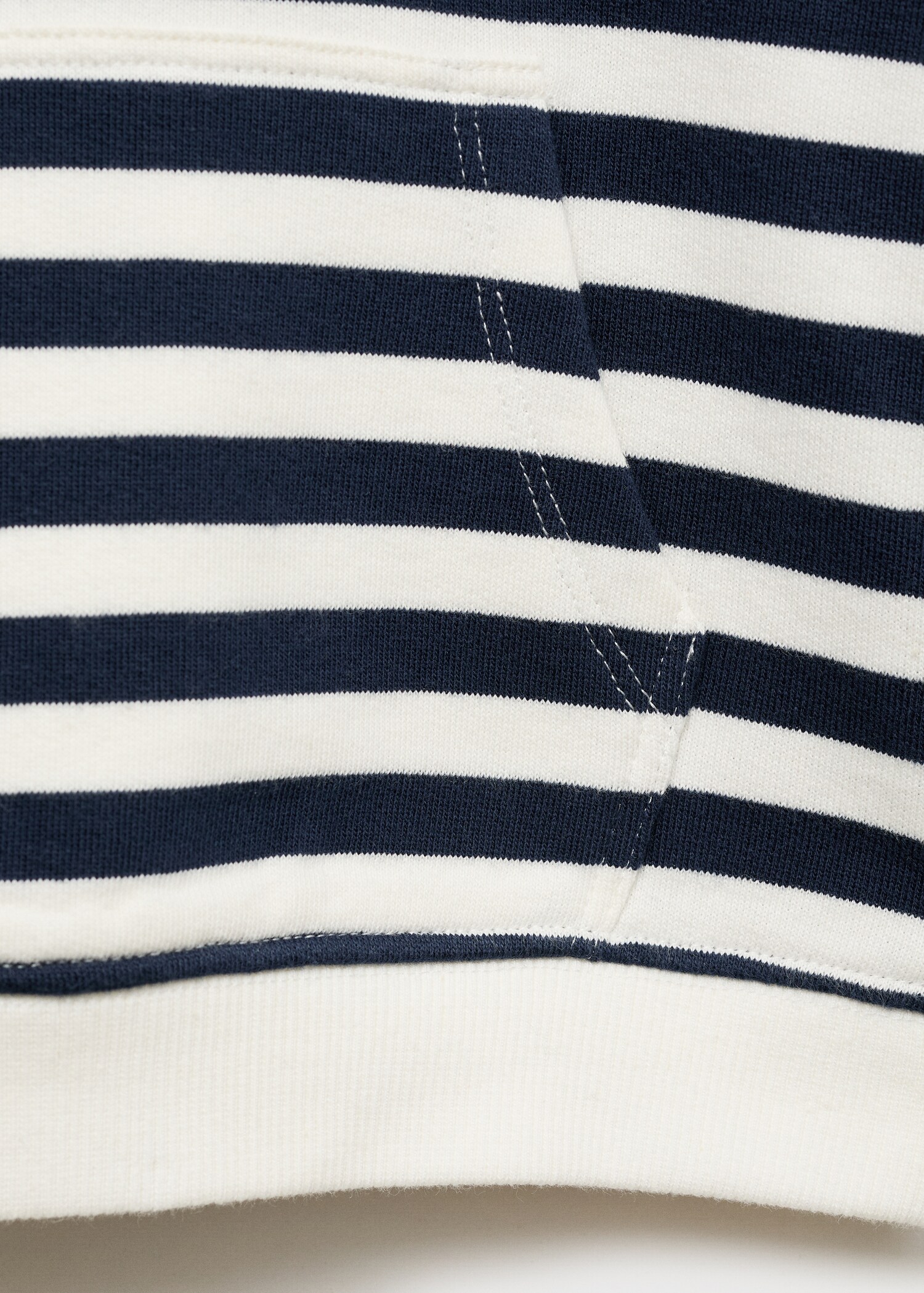 Striped hooded sweatshirt - Details of the article 0