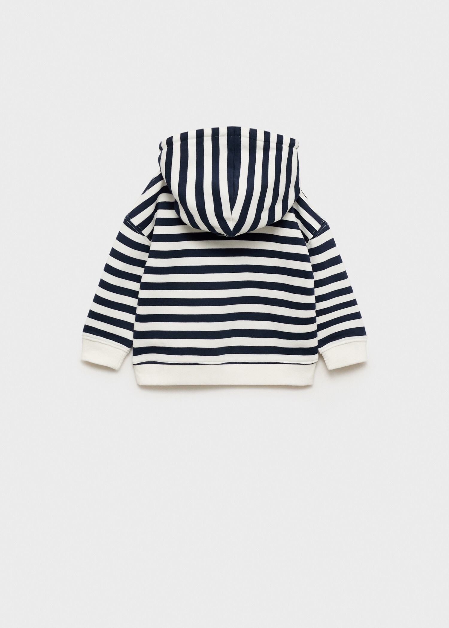 Striped hooded sweatshirt - Reverse of the article